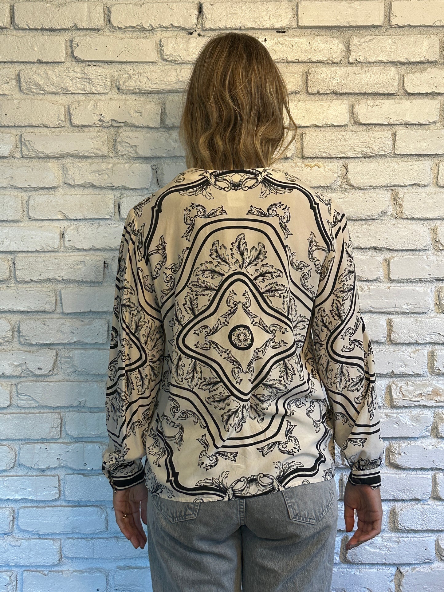 Silk Print Blouse