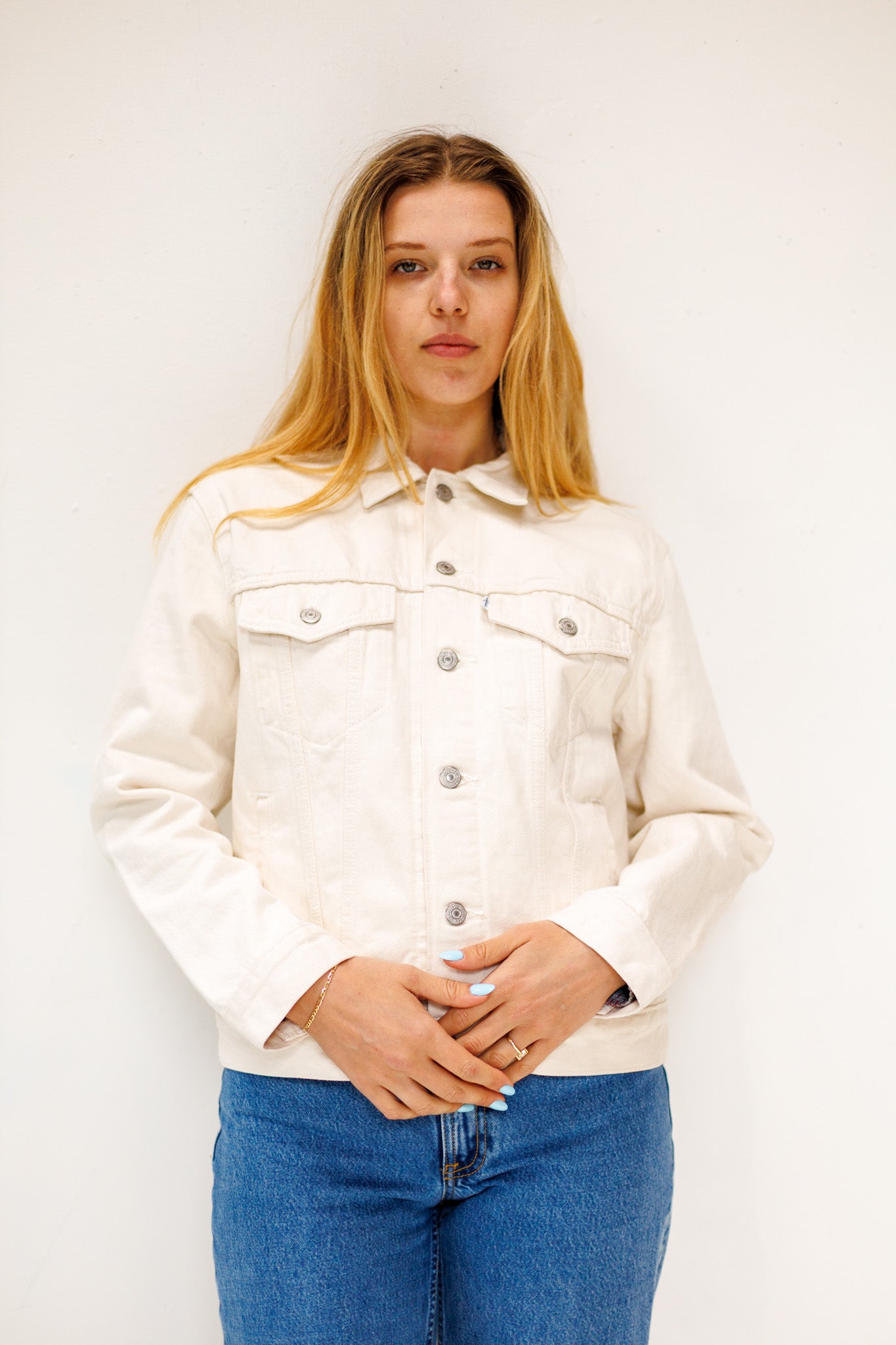90’s Levi’s Cream Denim Jacket