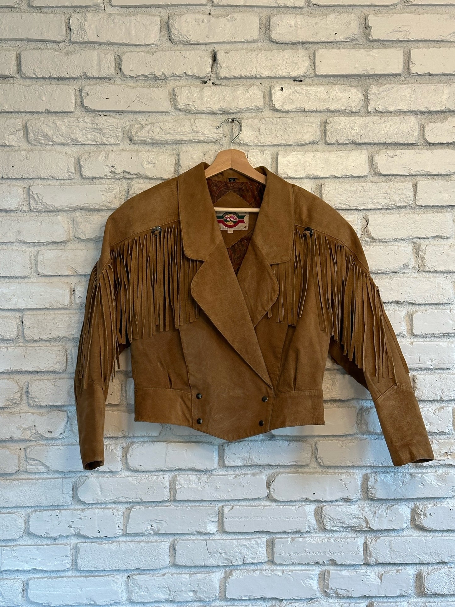 80’s Rock Creek Leather Fringe Jacket