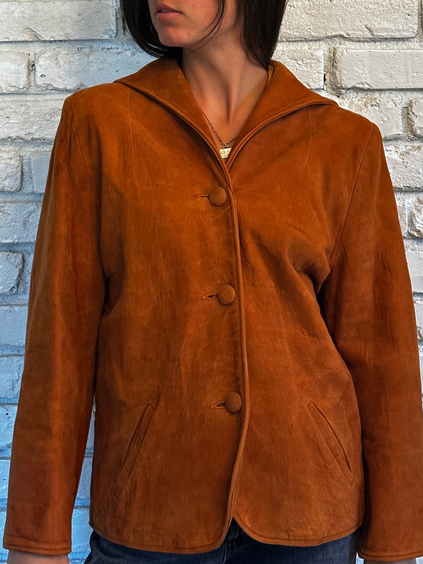 70’s Orange Suede Jacket