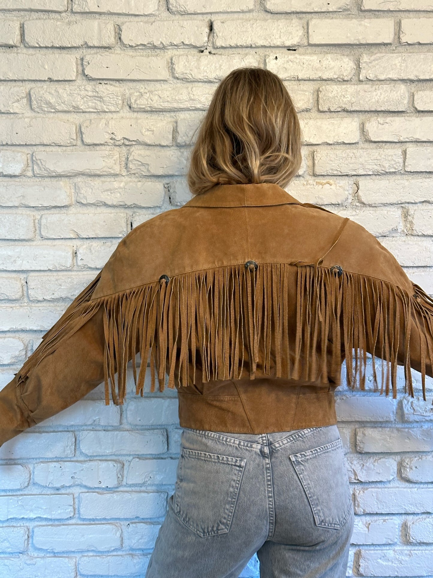 80’s Rock Creek Leather Fringe Jacket