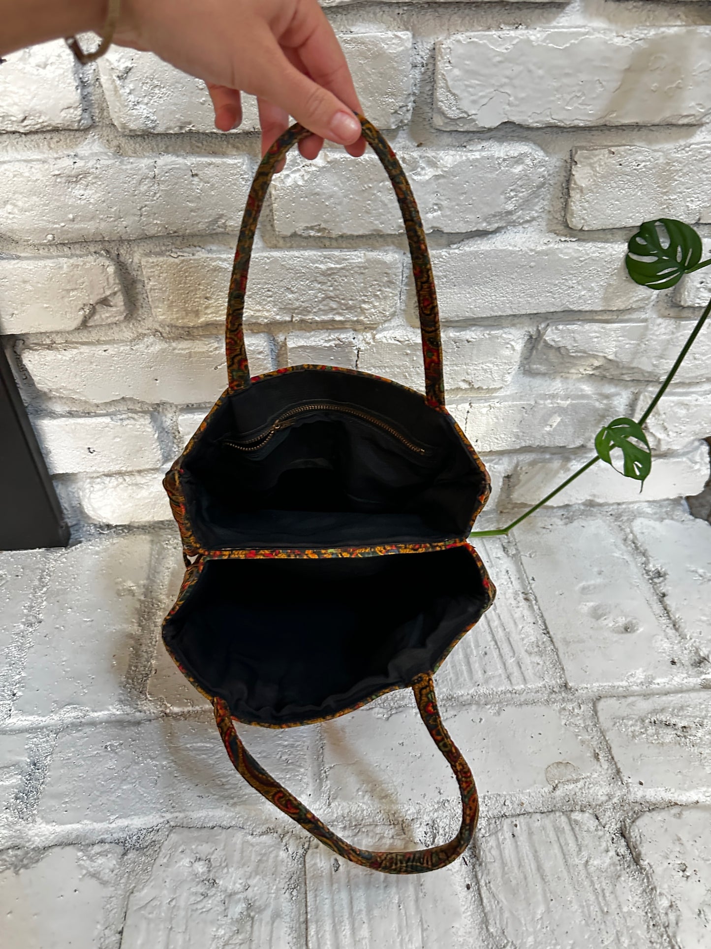 Paisley Velvet Purse