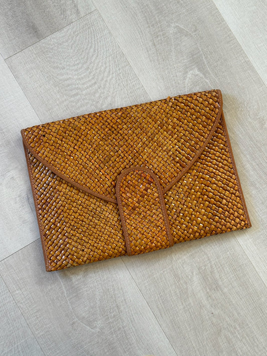 The Frankie Woven Clutch