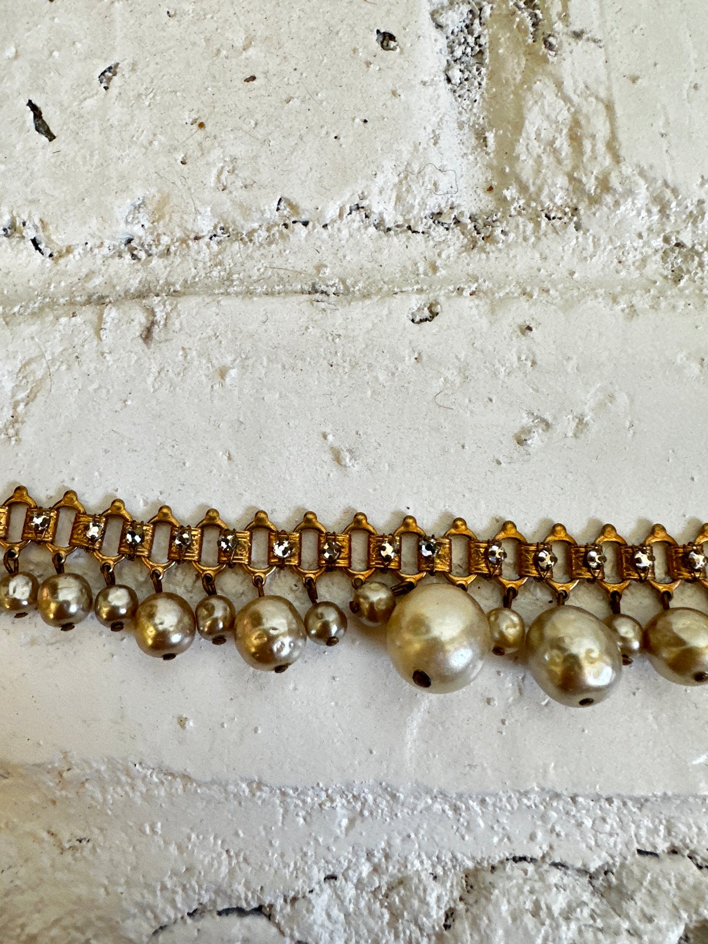 Vintage Fringe Pearl Bracelet