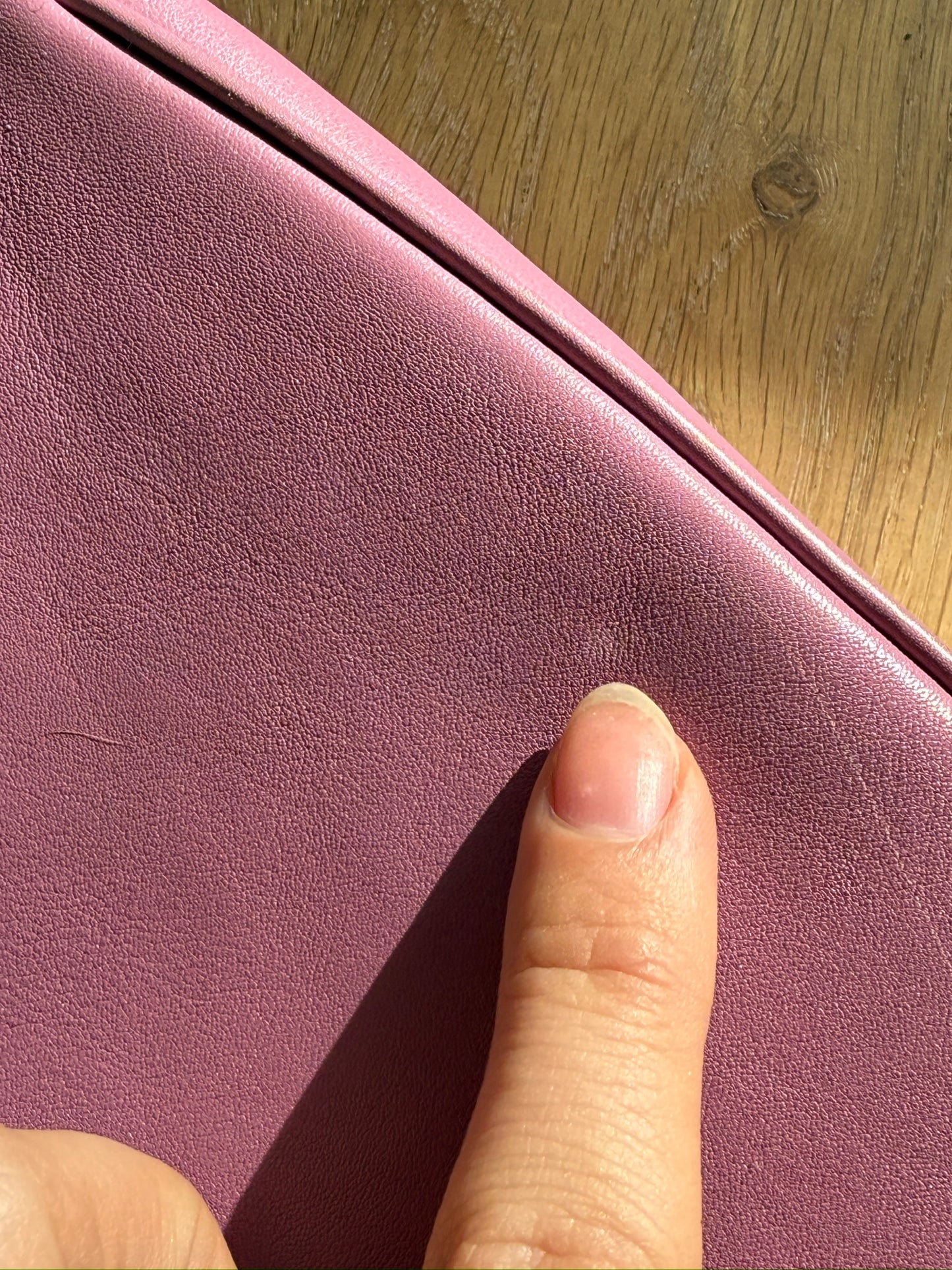 Salvatore Ferragamo Pink Scalloped Pocket Shoulder Bag