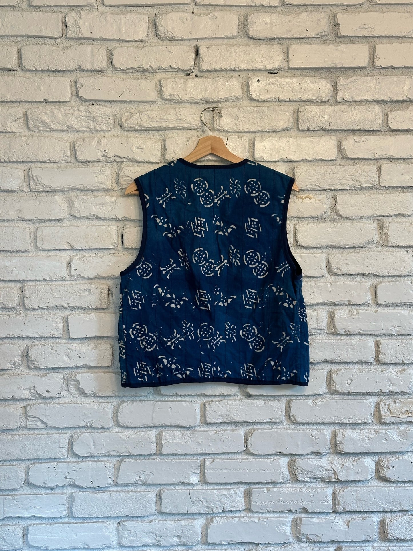 Vintage Indigo Dyed Vest