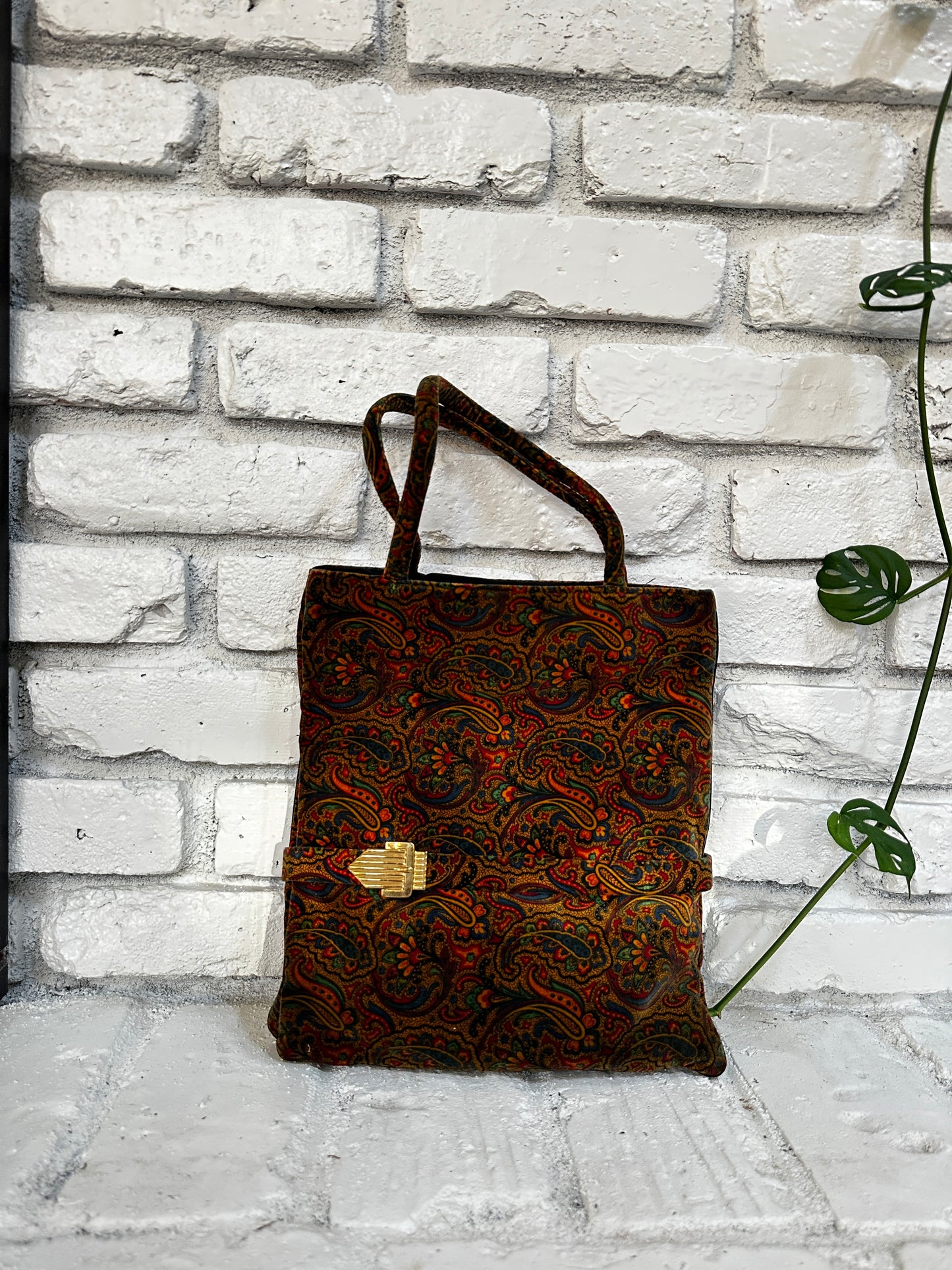 Paisley Velvet Purse