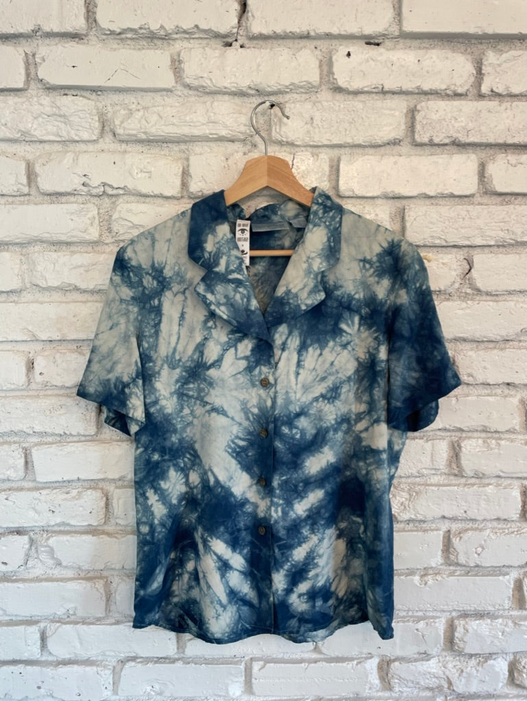 Indigo Hand Dyed Button-Up