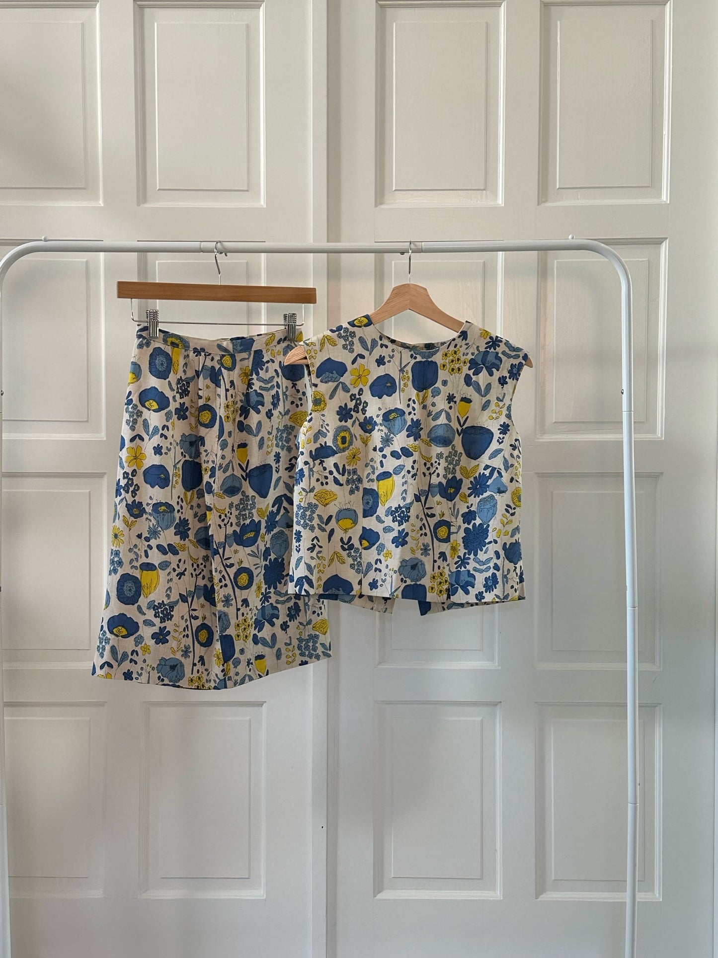 Vintage 70’s Handmade Floral Set