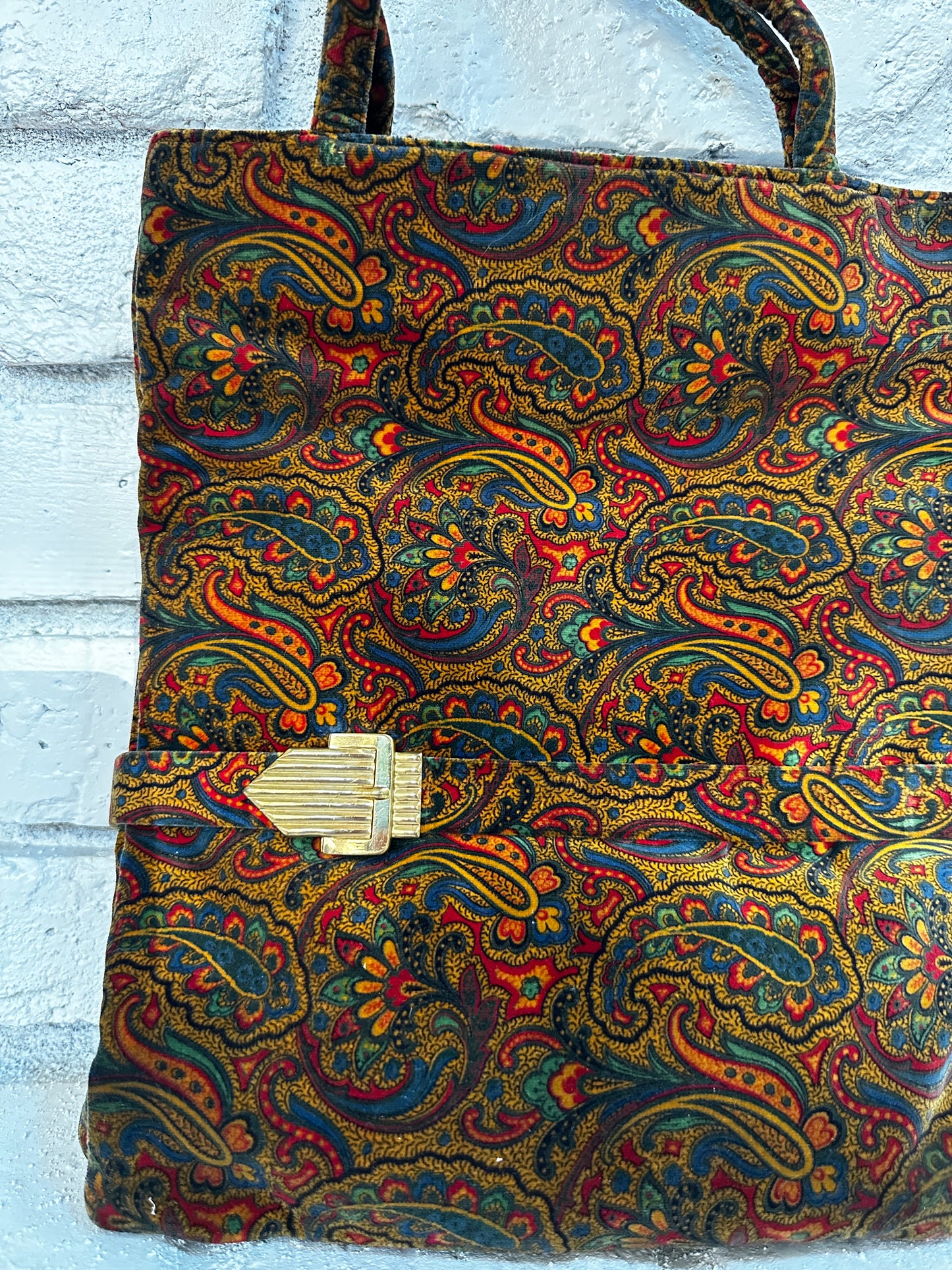 Paisley Velvet Purse