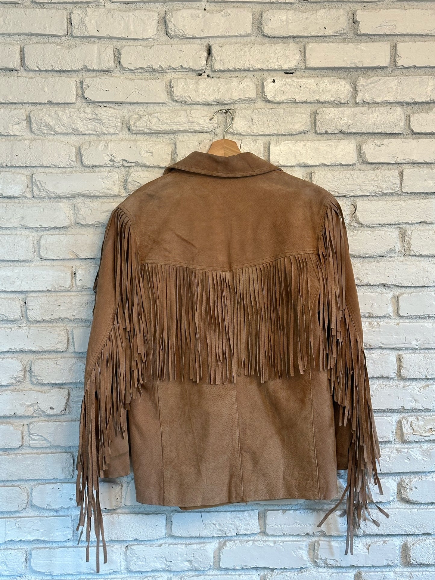 Vintage Learsi Women’s Medium Genuine Leather Fringe Suede Leather Jacket
