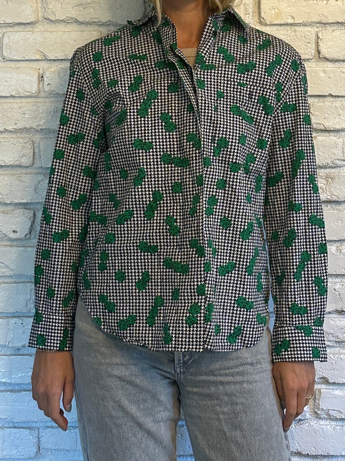 Houndstooth Dice Blouse