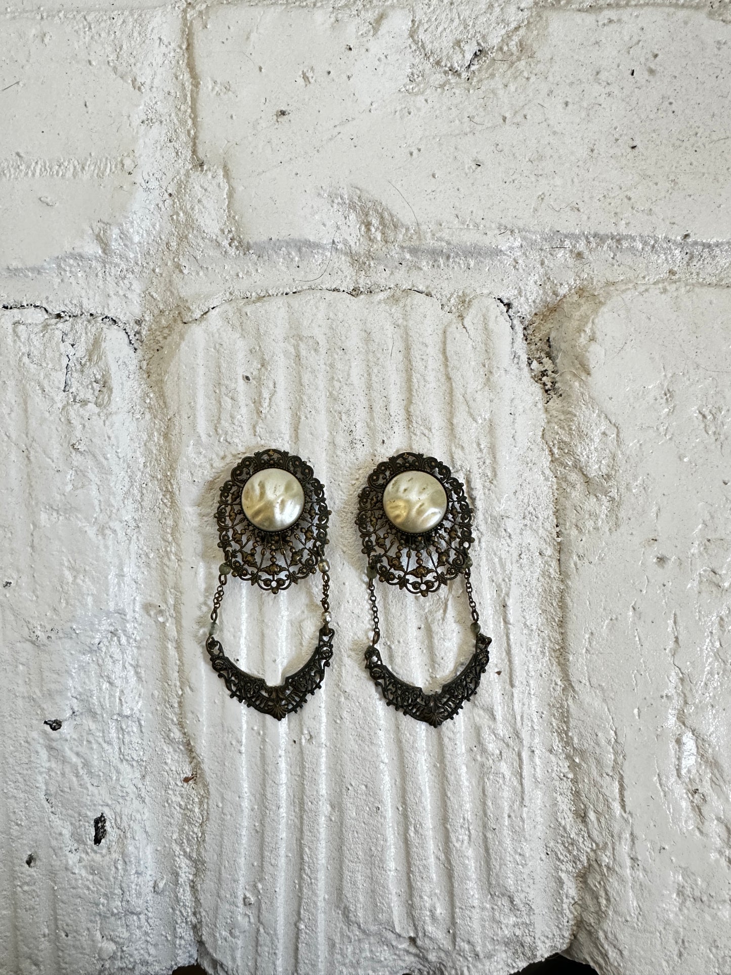 Vintage Pearl Clip-On Earrings