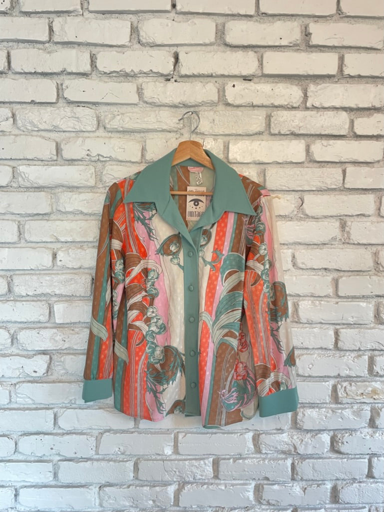 70's Funky Button Up