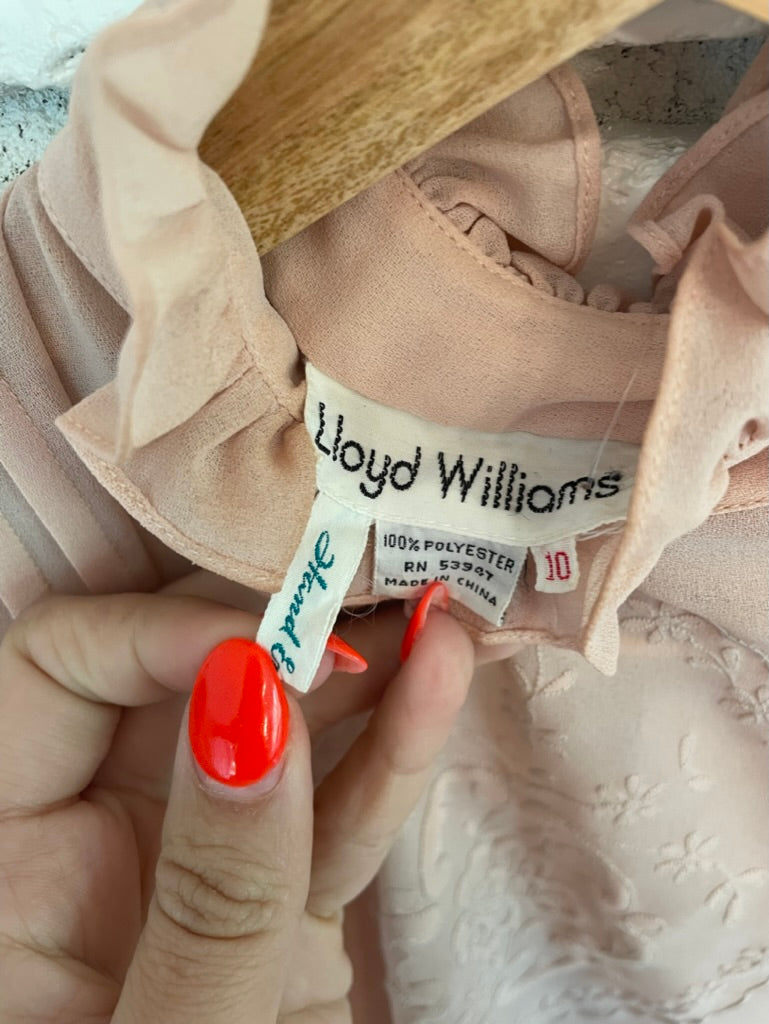 Embroidered Blush Blouse