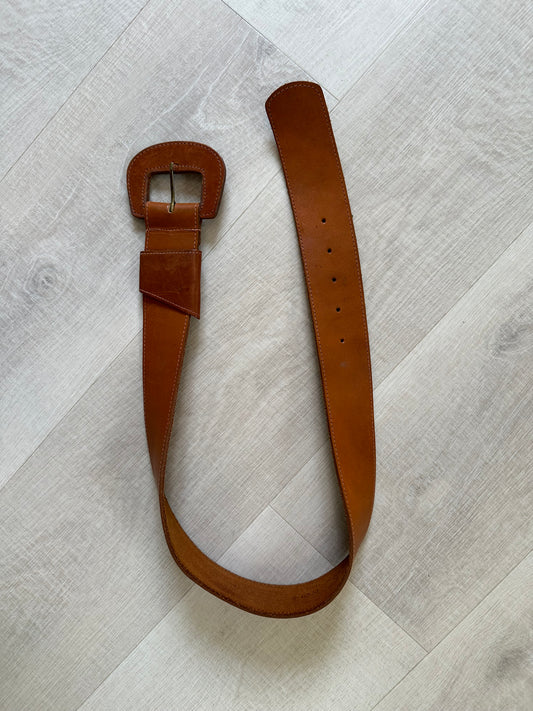 The Adrian Brown Leather Belt