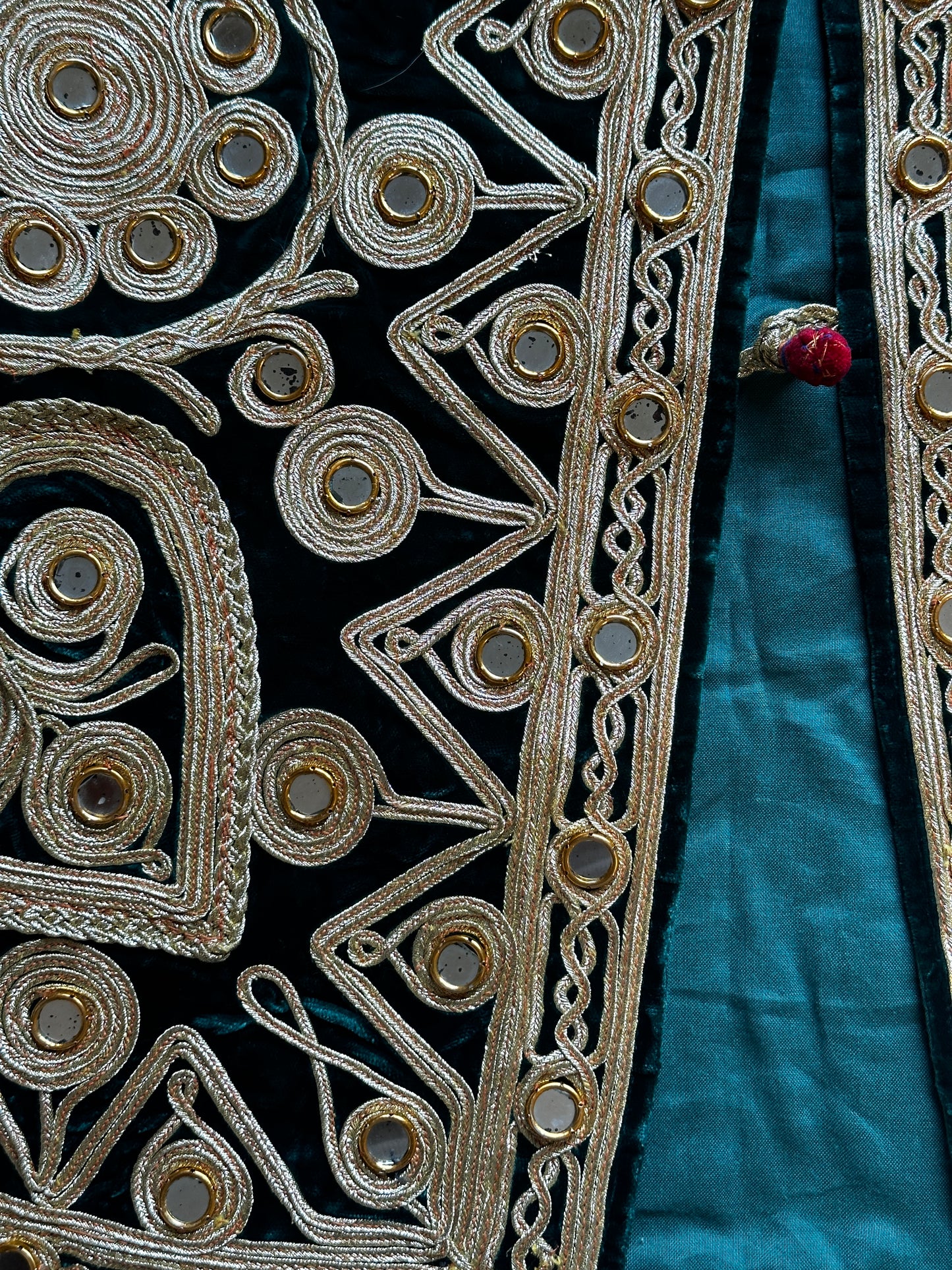 Velvet & Heavy Gold Mirror Vest