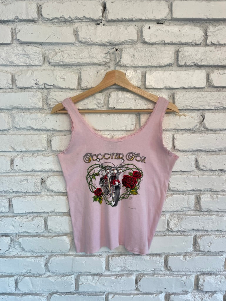Pink Rose Bike Tank