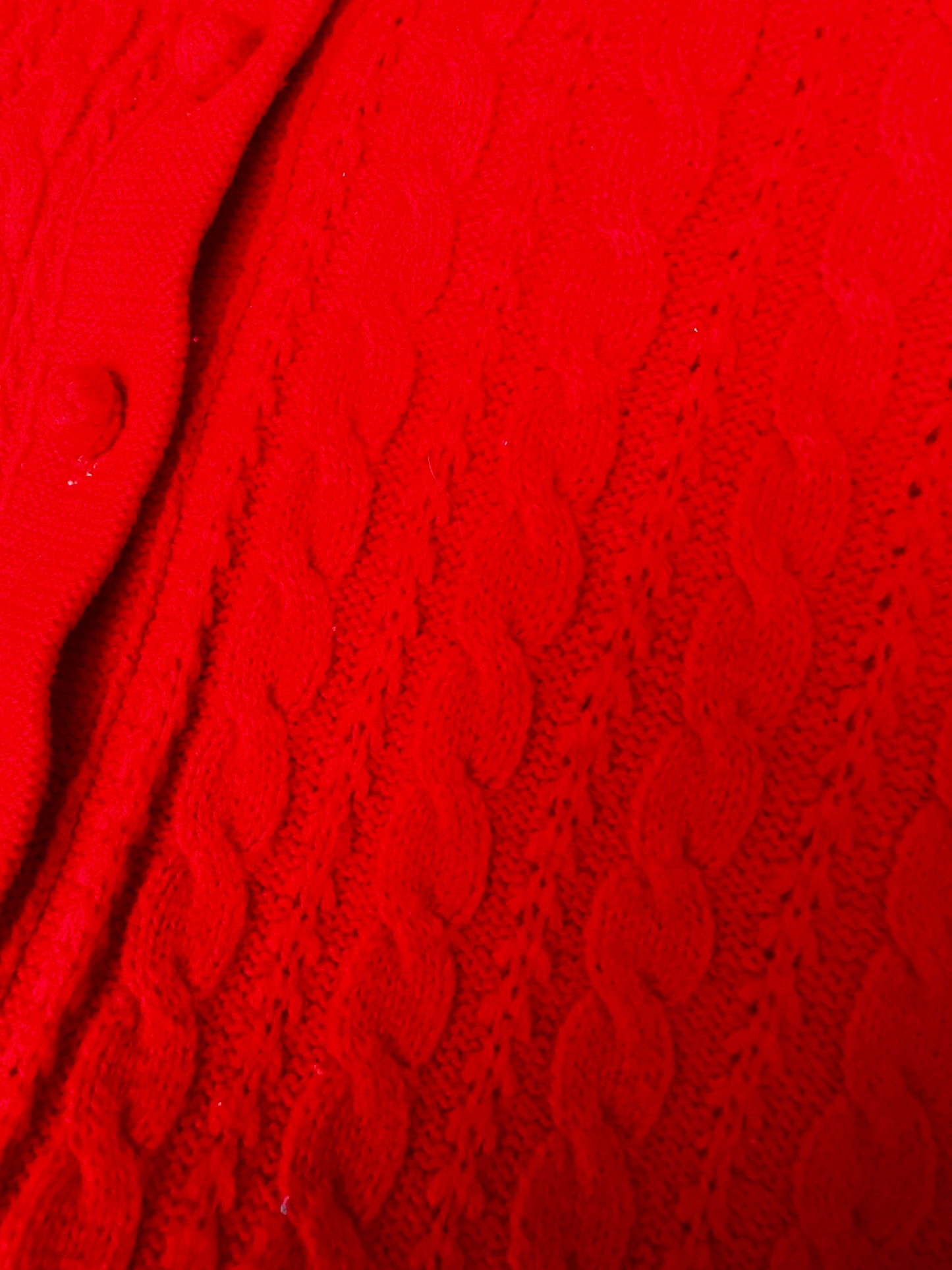 Knit Red Cardigan