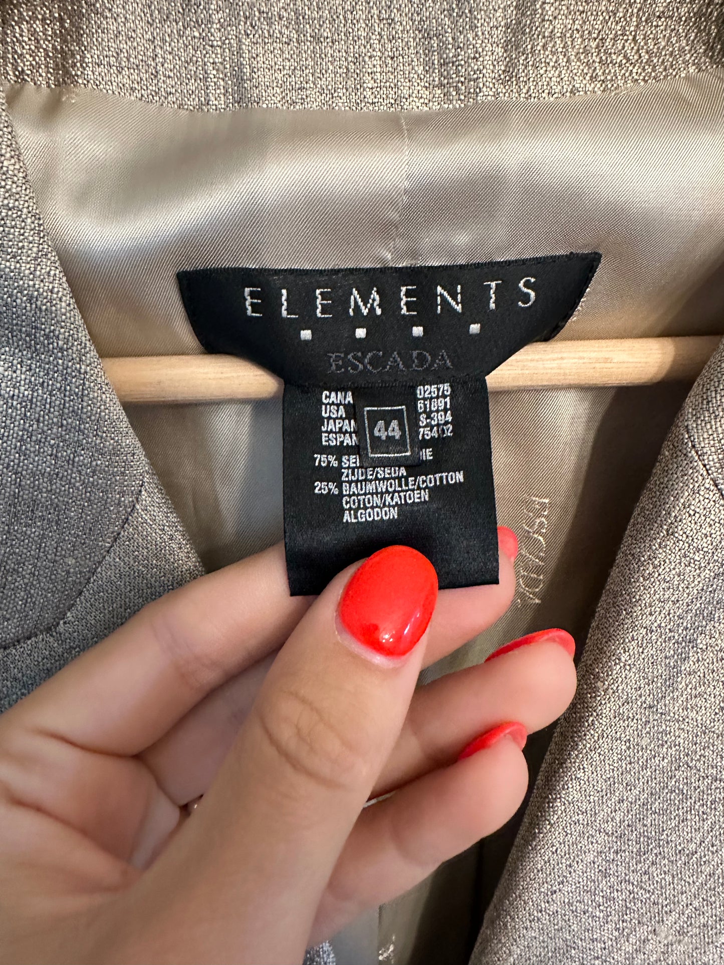 Escada Silk Shimmer Blazer