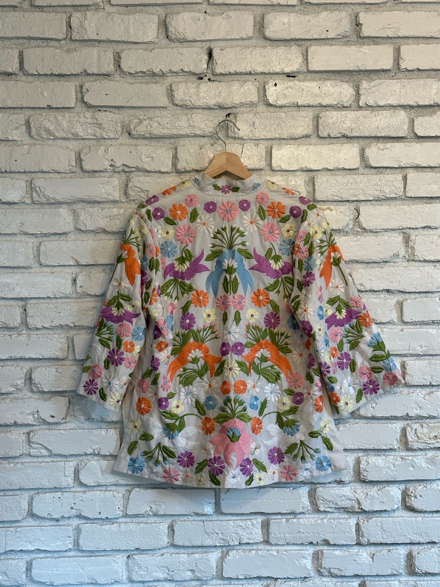 1970s Daisy’s Creations Floral Embroidered Jacket
