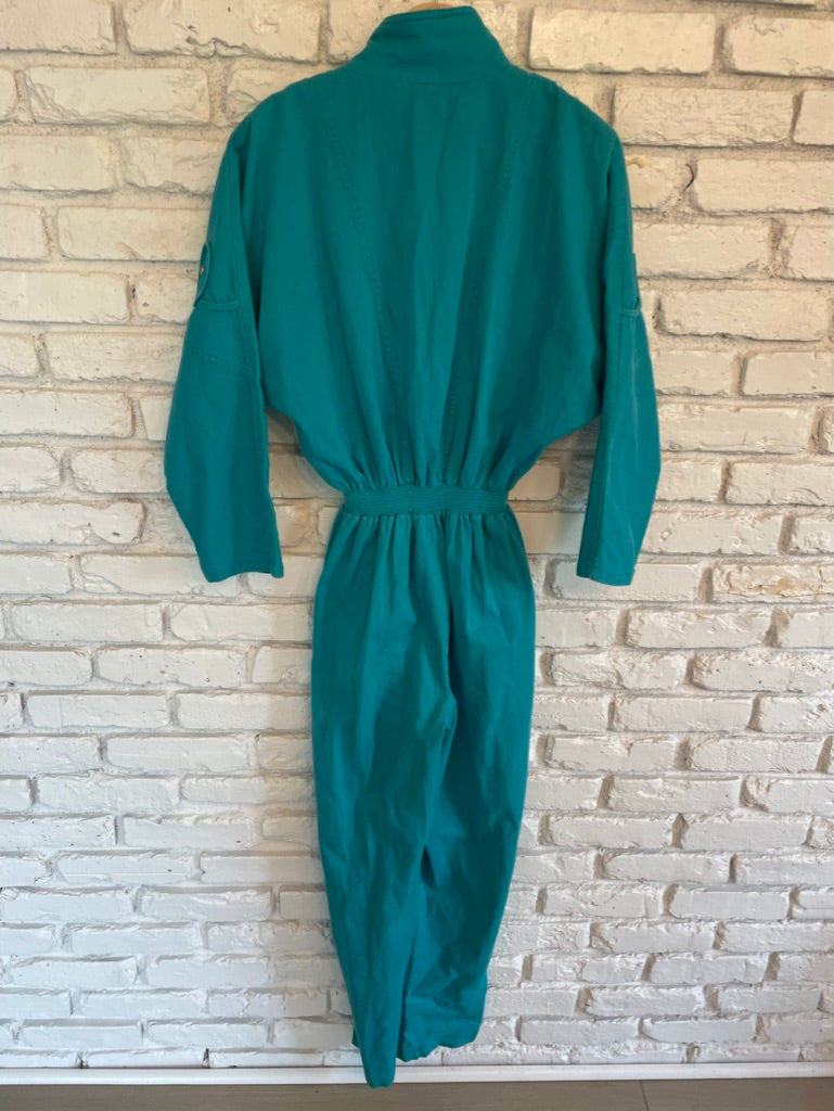 Vintage Teal Jumpsuit