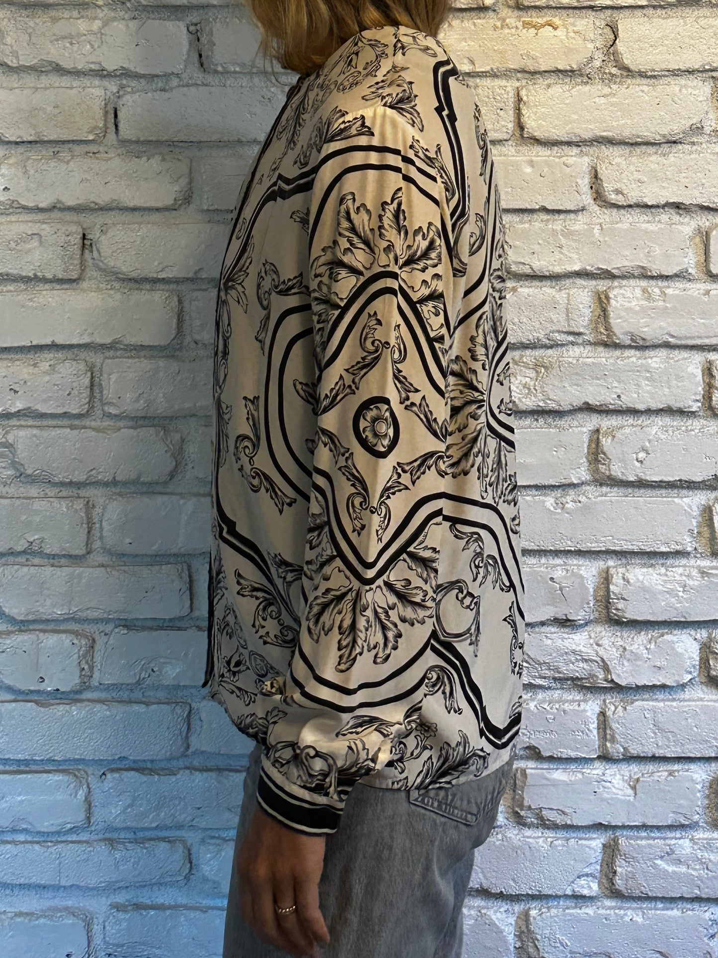 Silk Print Blouse