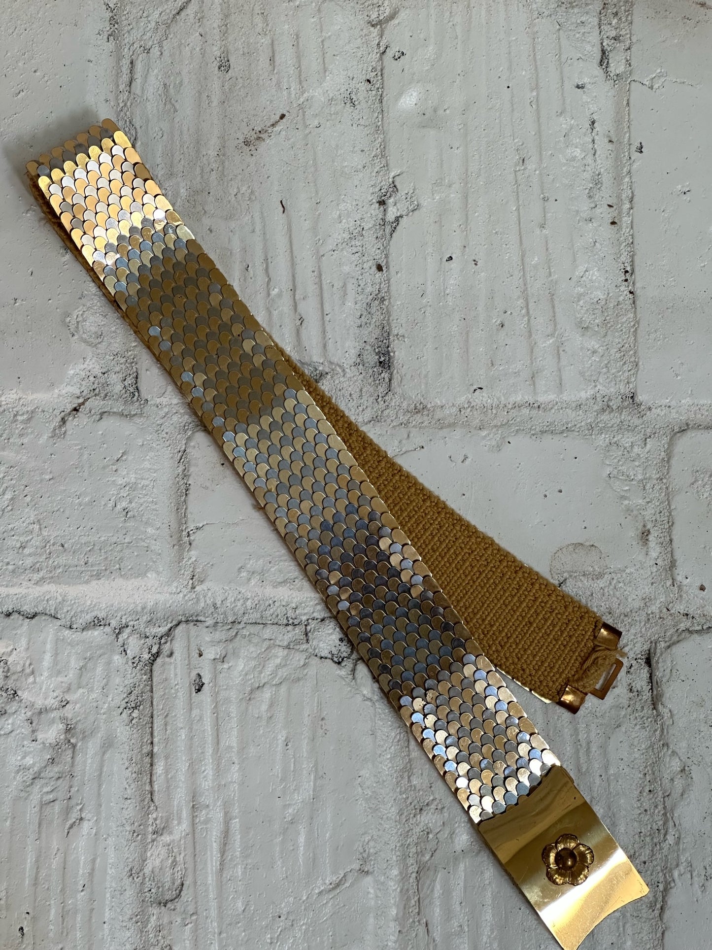 Metallic Fish Scale Belt