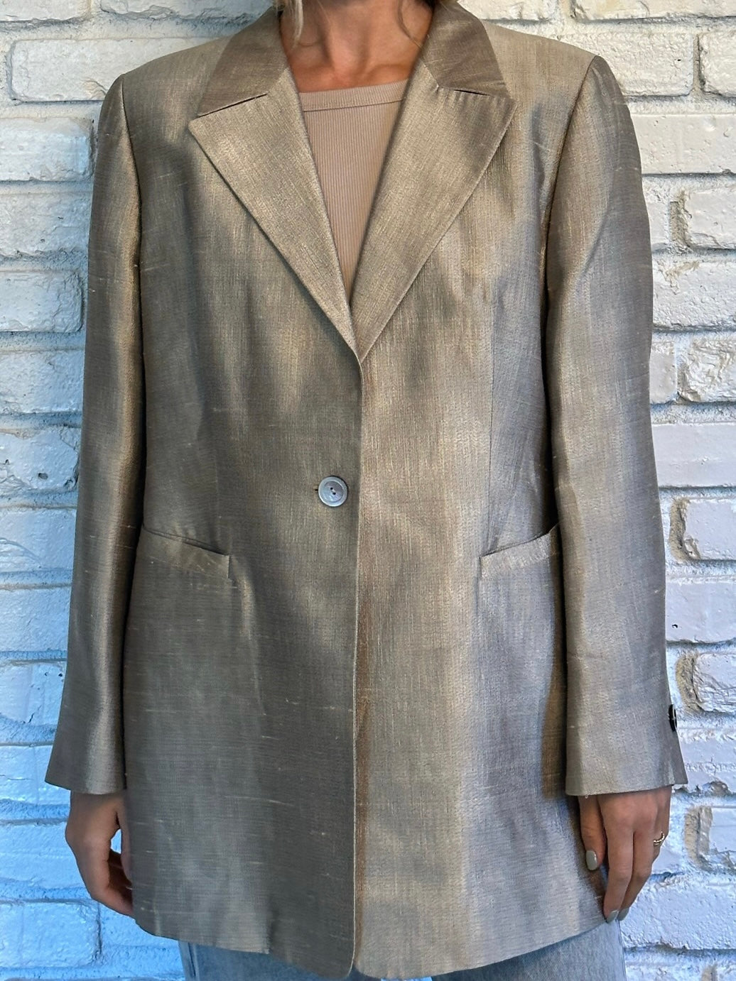 Escada Silk Shimmer Blazer