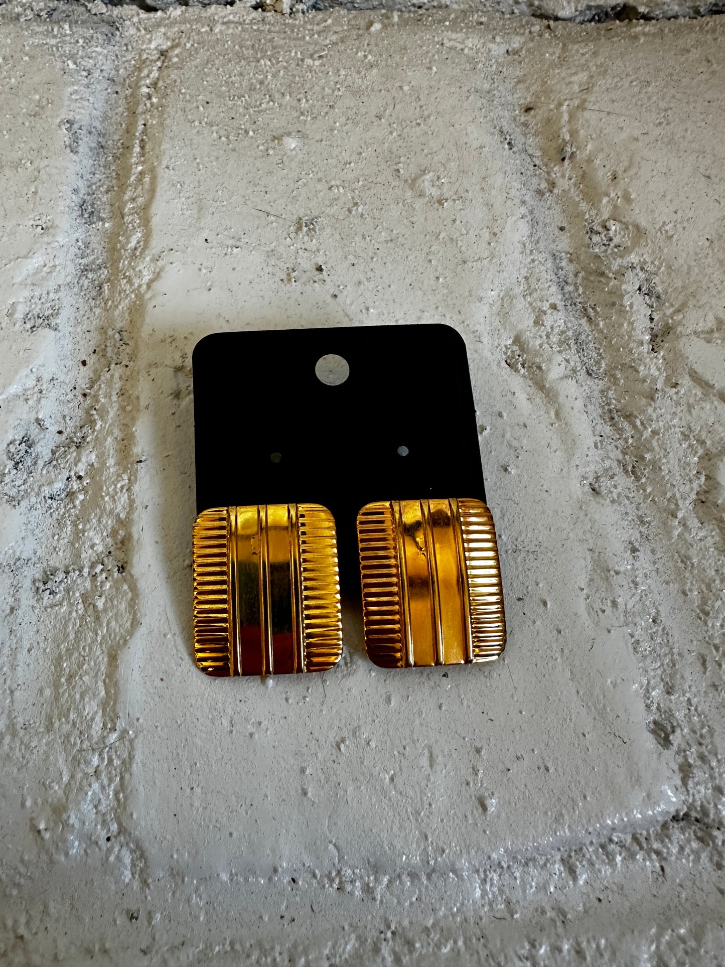 Gold Square Clip-Ons