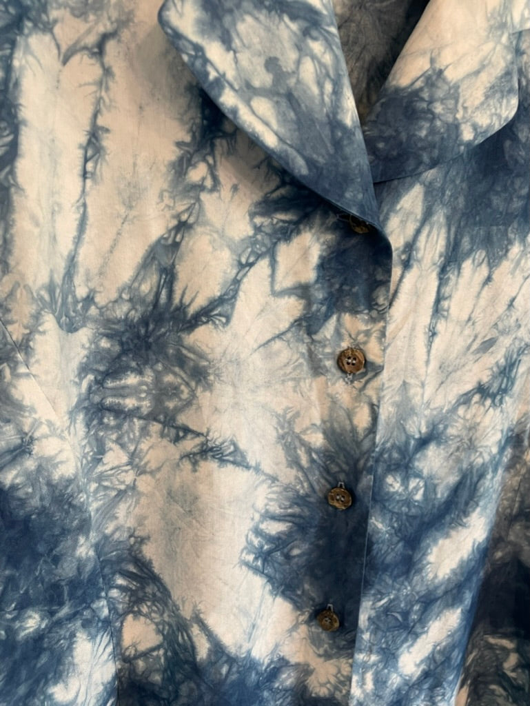 Indigo Hand Dyed Button-Up