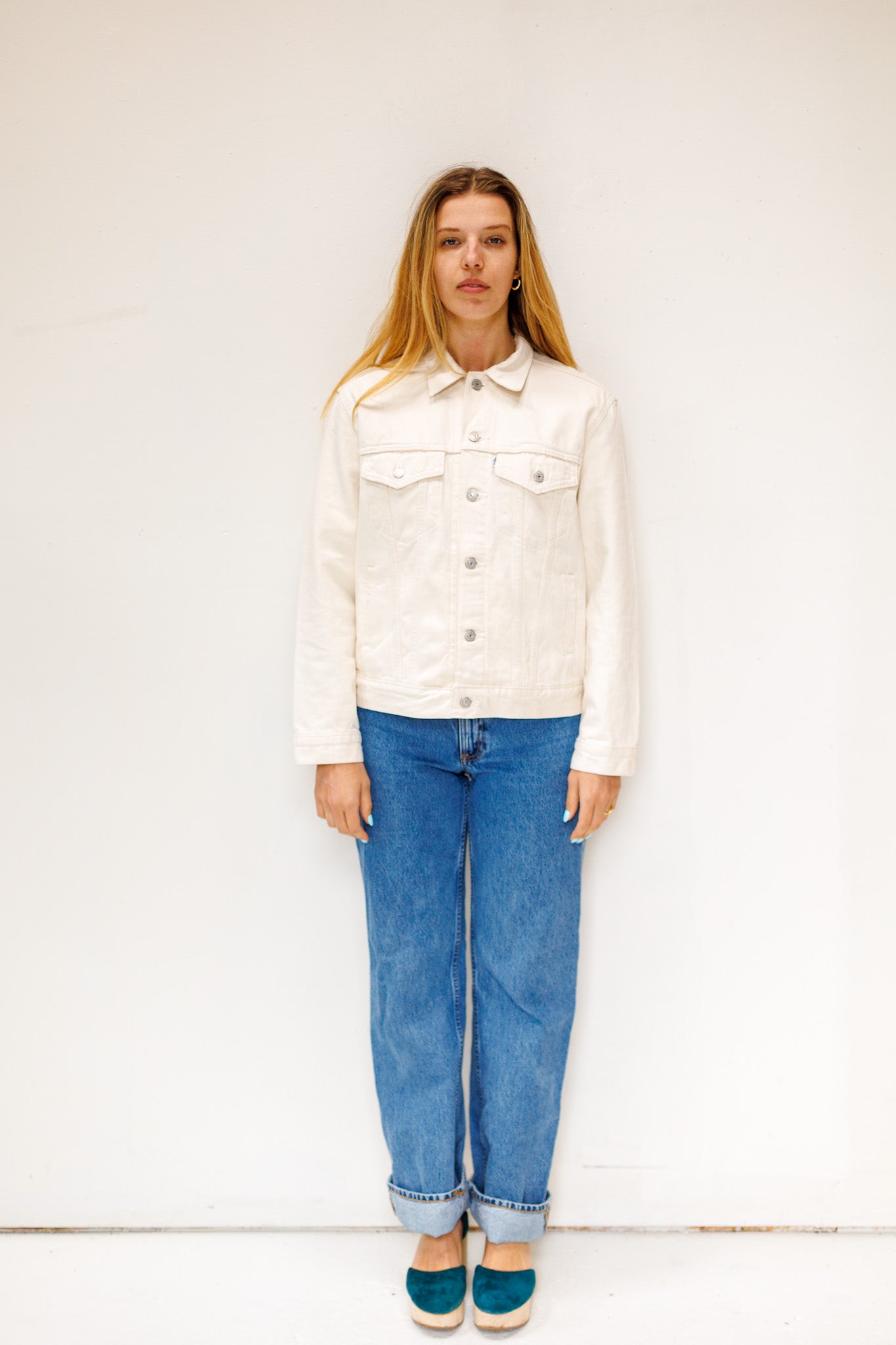 90’s Levi’s Cream Denim Jacket