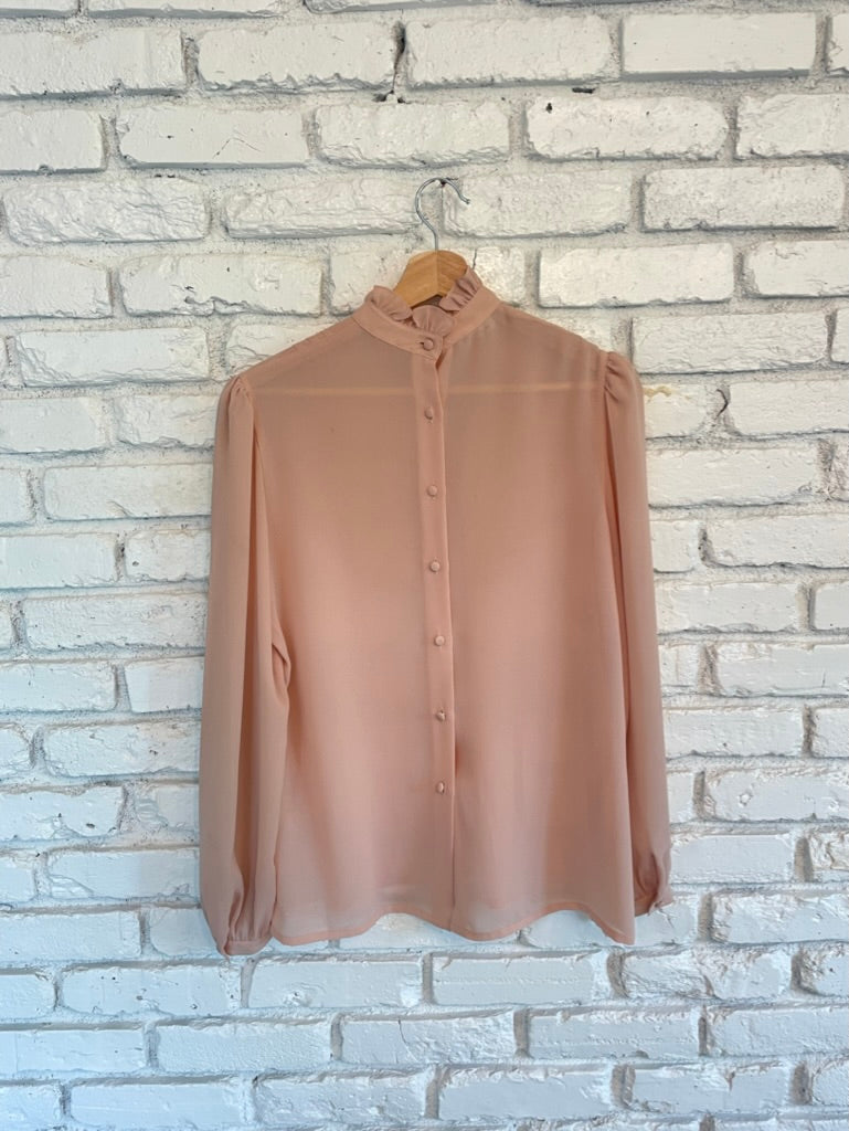 Embroidered Blush Blouse