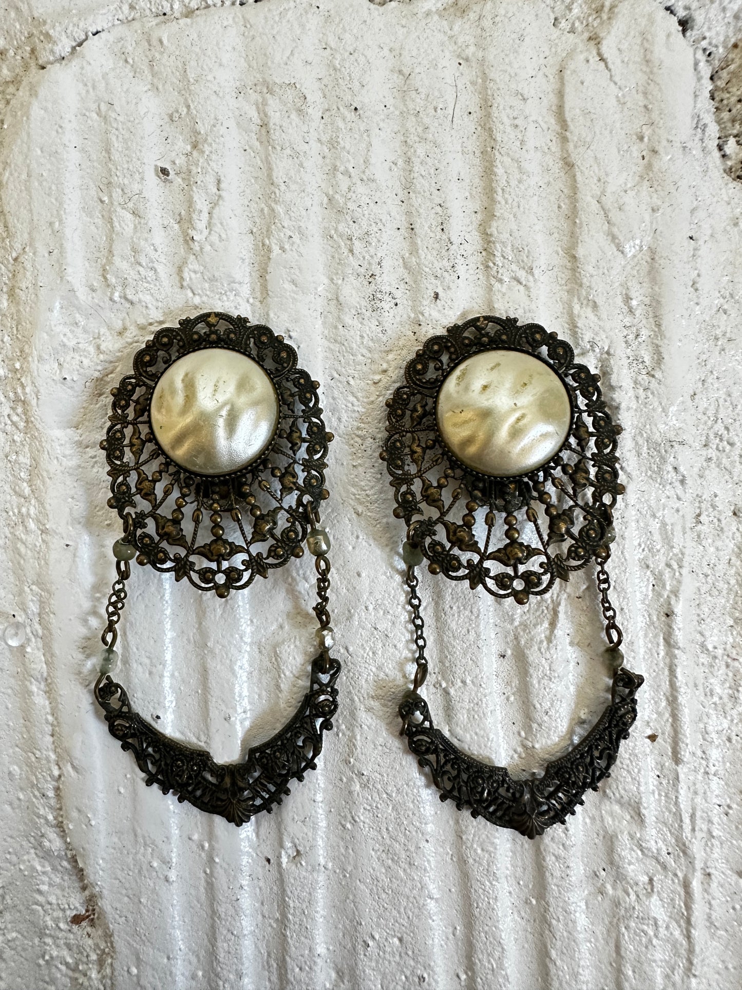 Vintage Pearl Clip-On Earrings