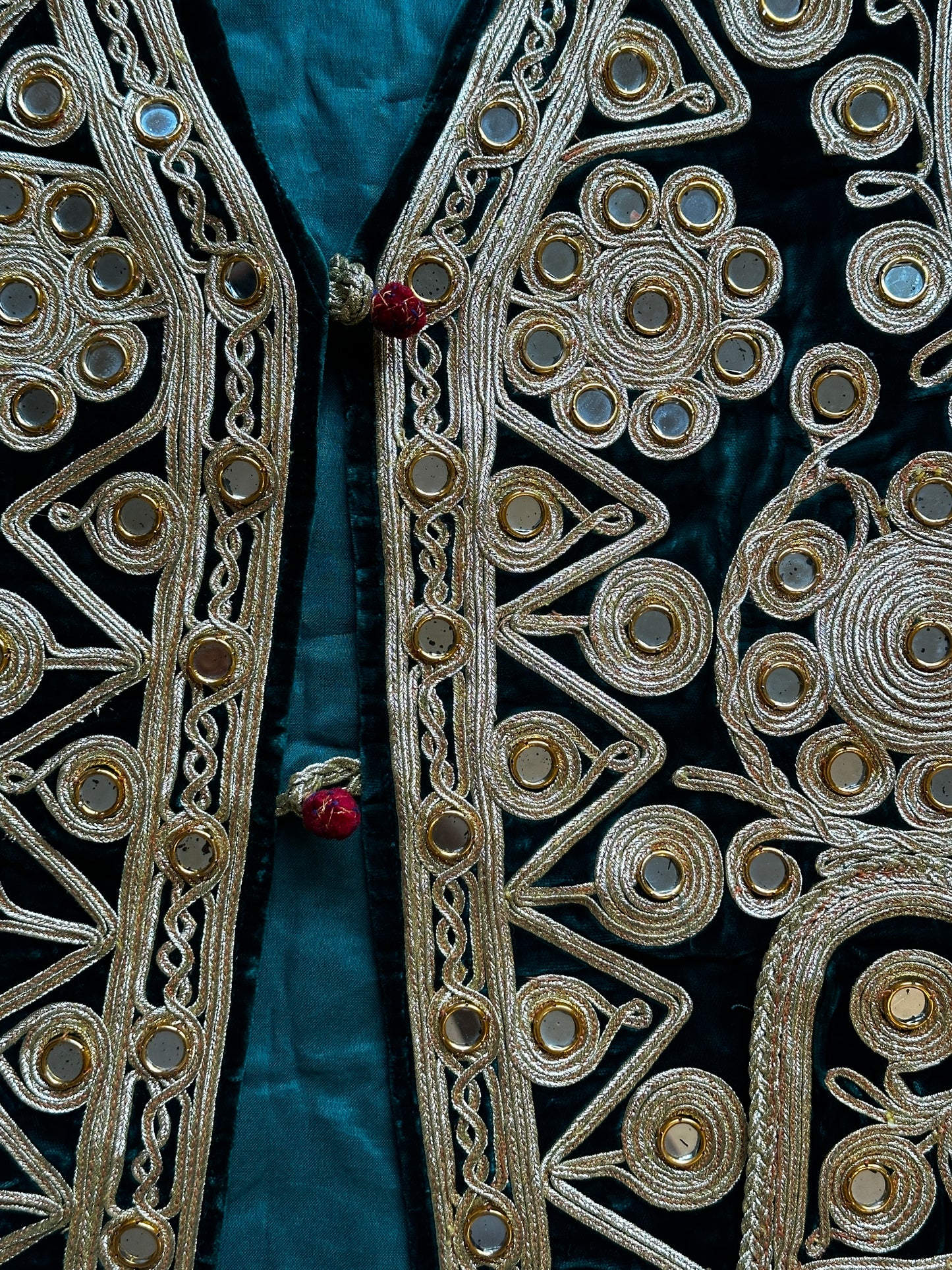 Velvet & Heavy Gold Mirror Vest