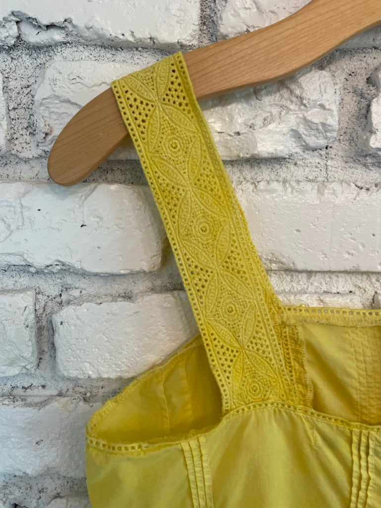 Yellow Hand Dyed Tank