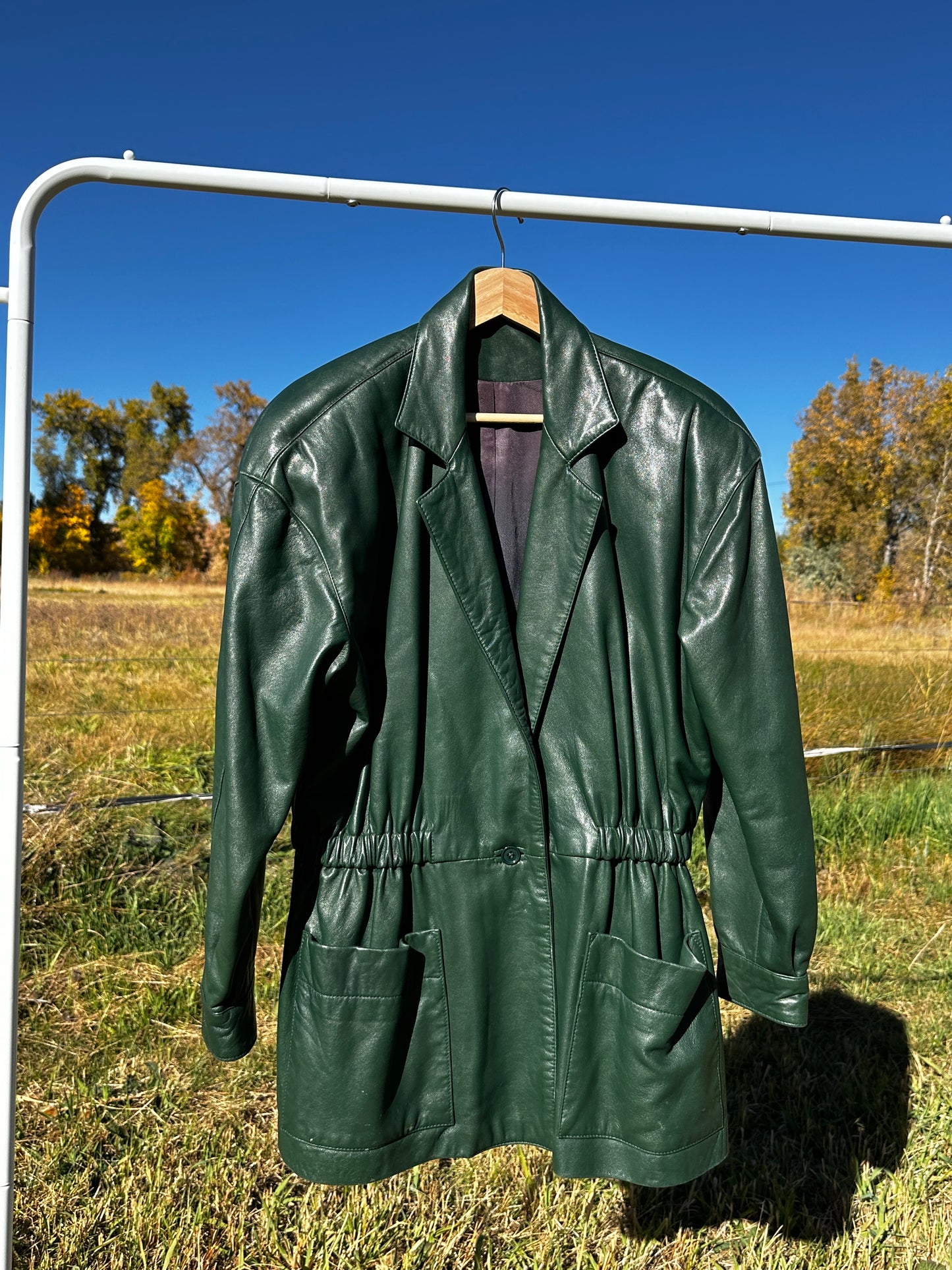 1980’s Hunter Green Leather Jacket