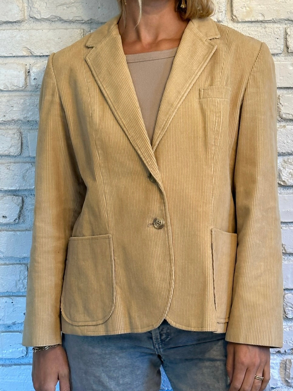 Corduroy & Elbow Patch Blazer