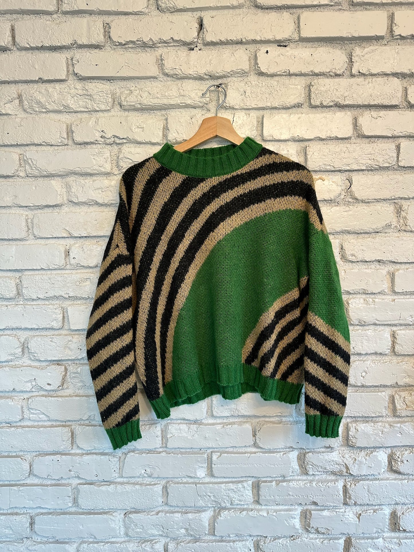 The Niccolai Green Striped Sweater