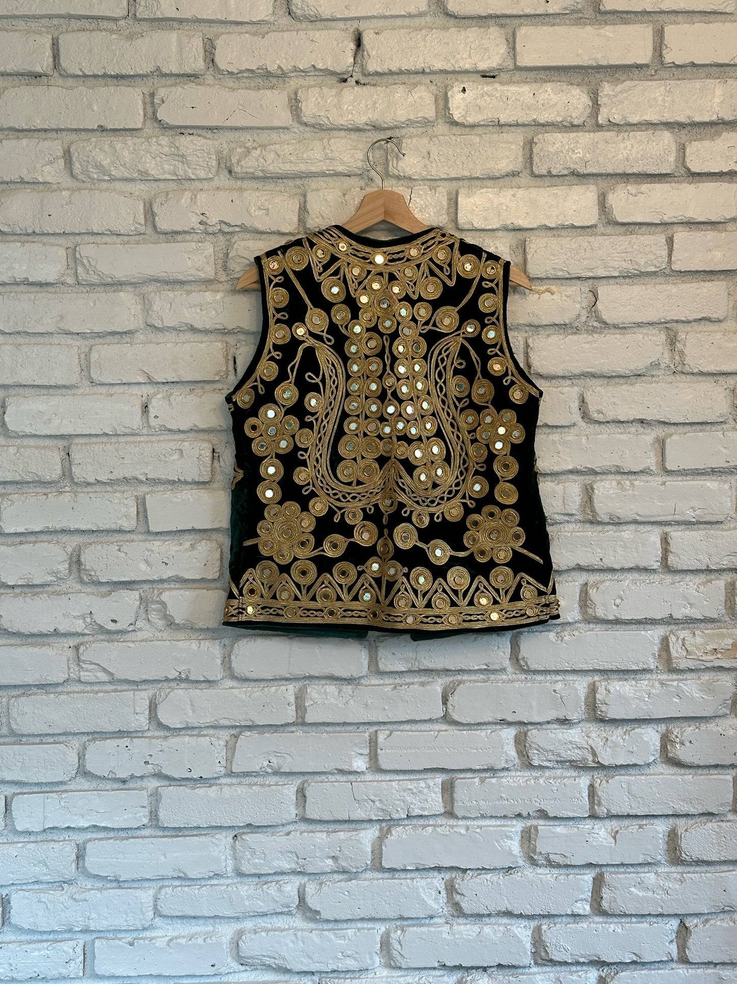Velvet & Heavy Gold Mirror Vest
