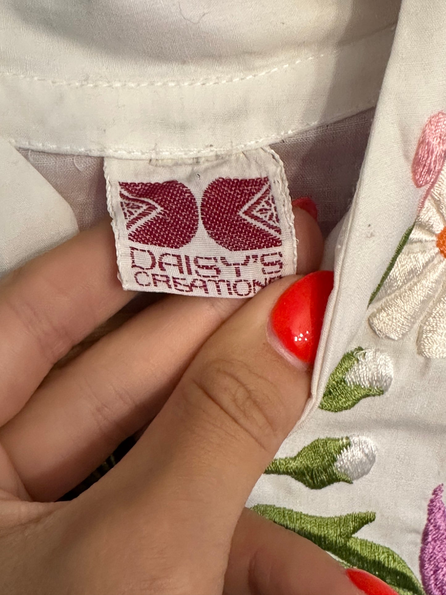 1970s Daisy’s Creations Floral Embroidered Jacket