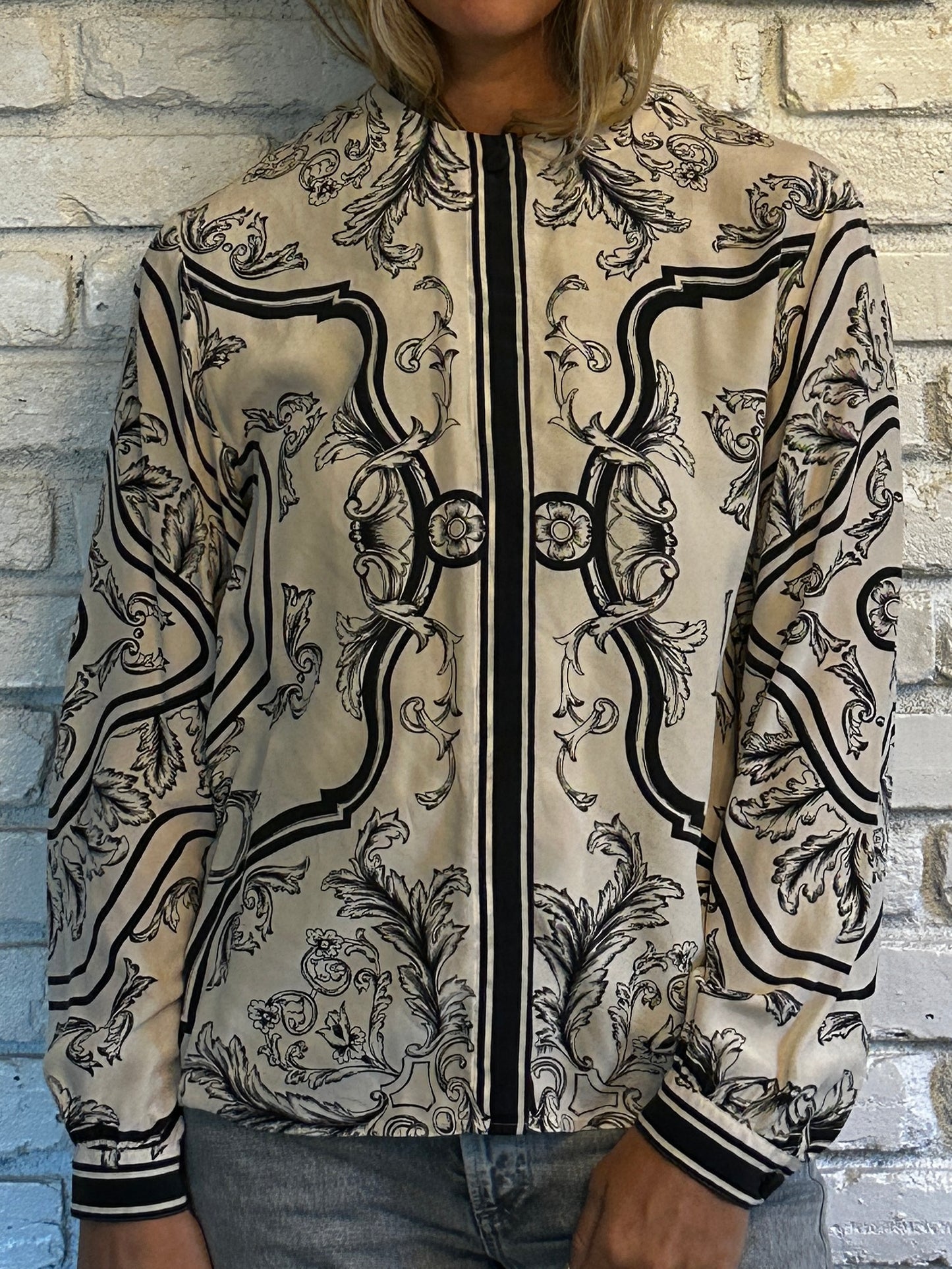 Silk Print Blouse