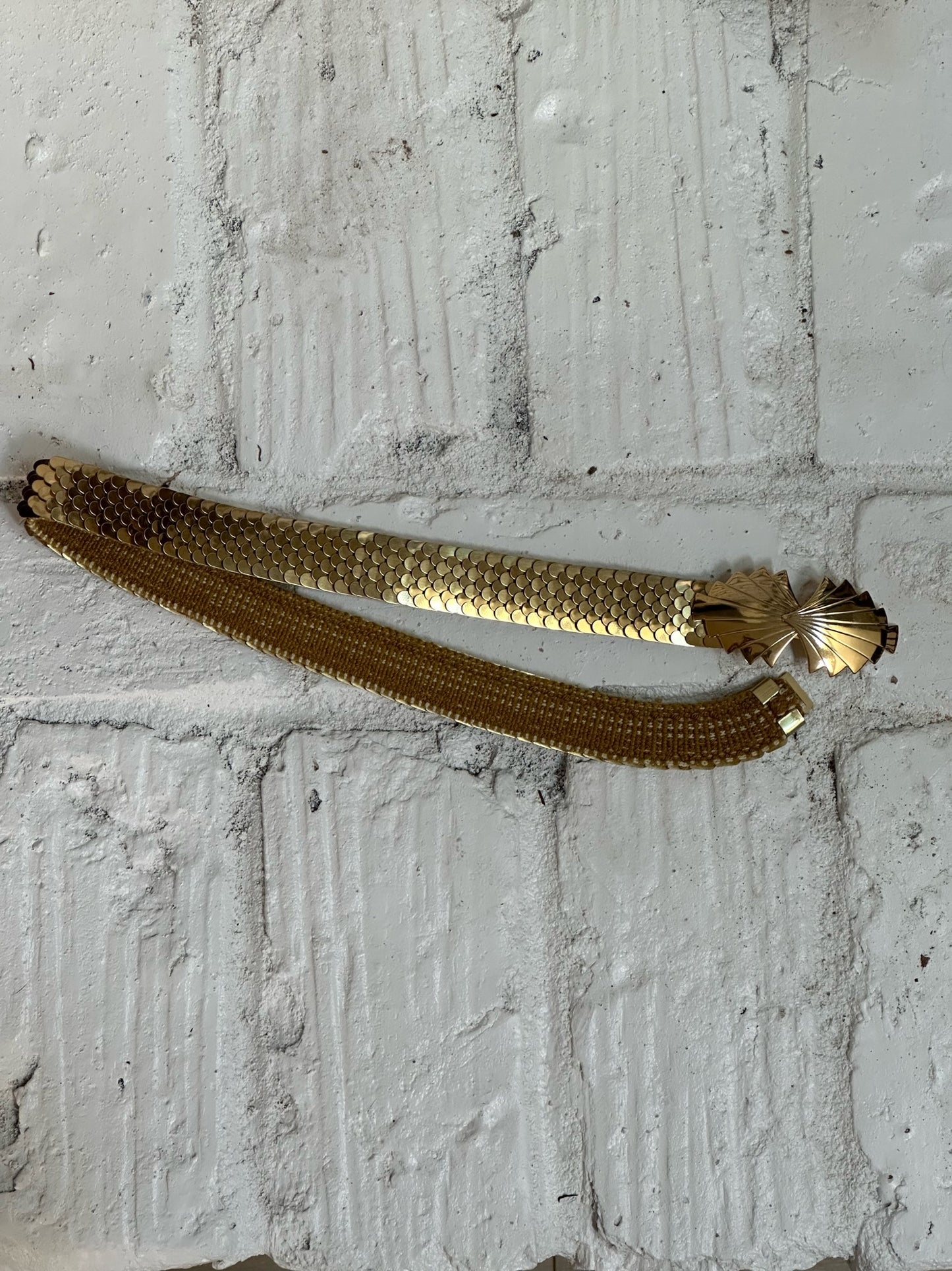 Gold Fish Scale Belt