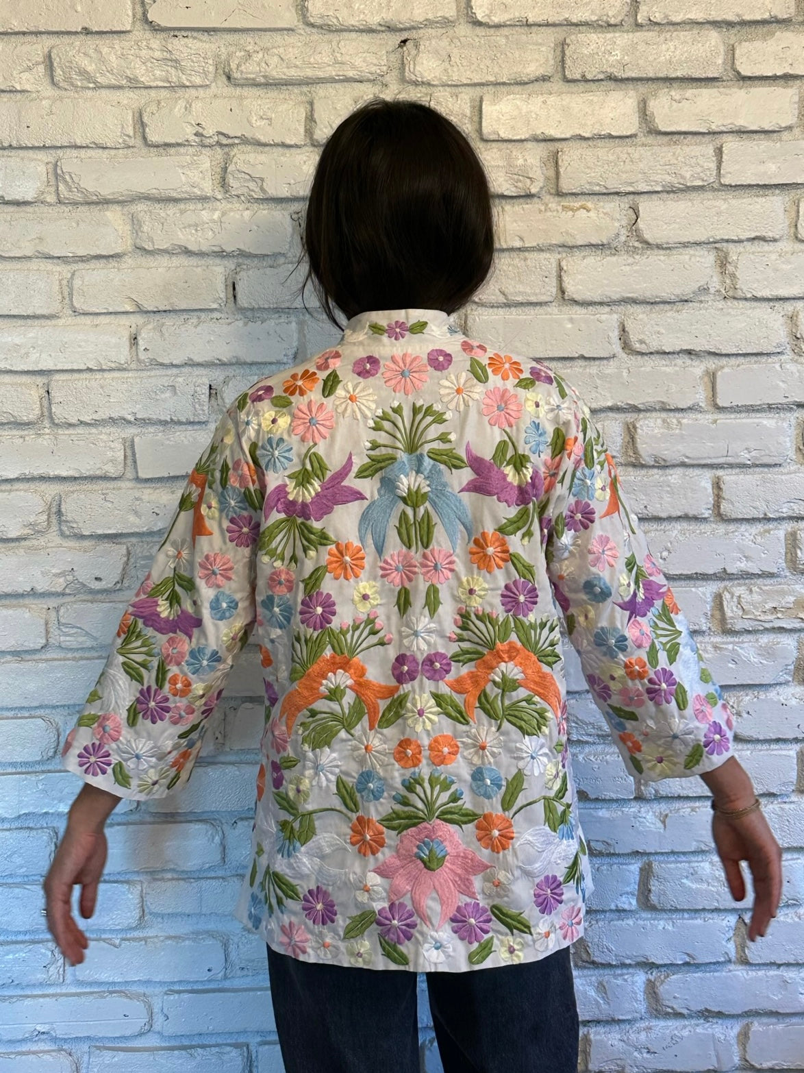 1970s Daisy’s Creations Floral Embroidered Jacket