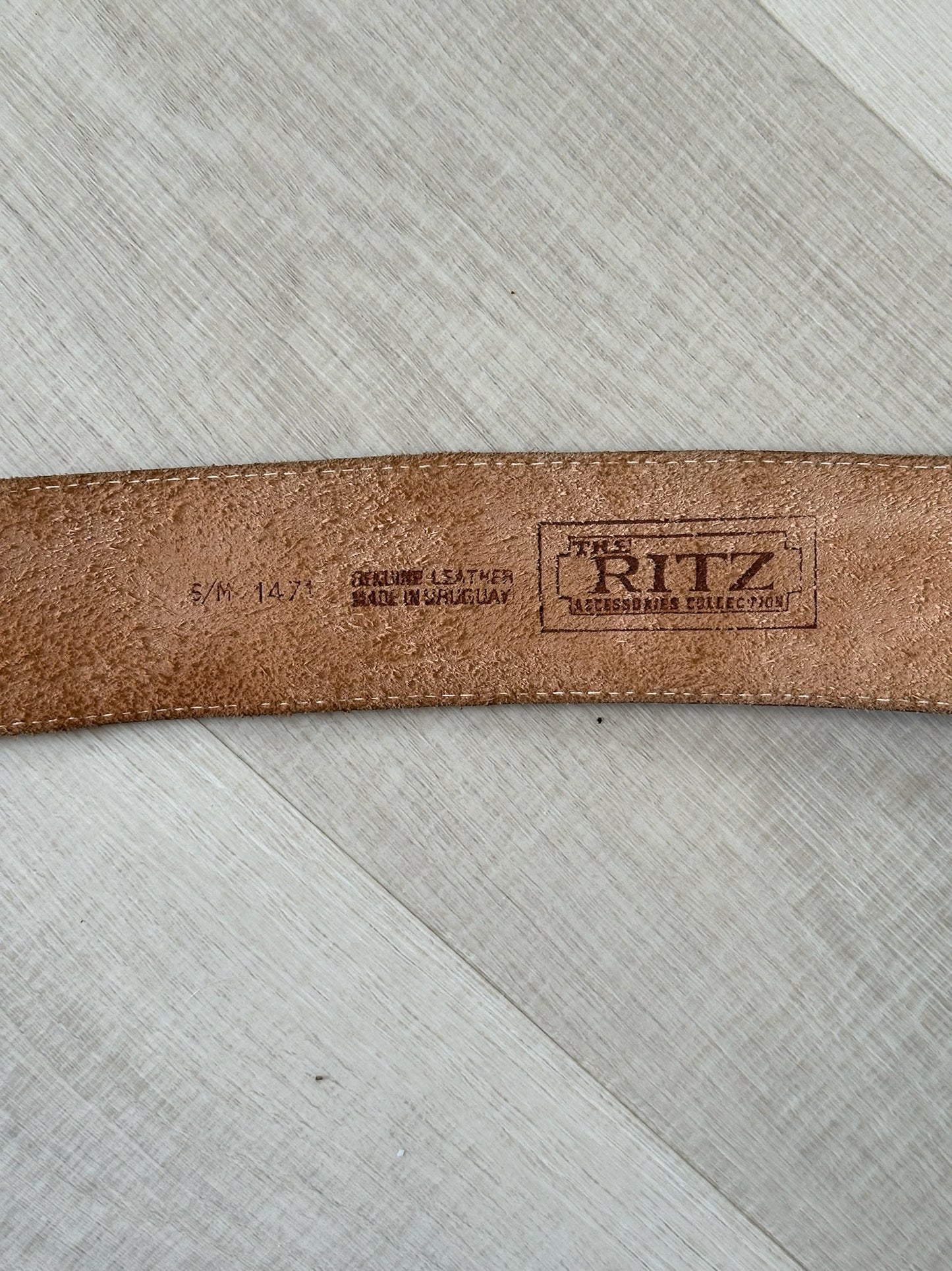 The Ritz Brown Leather Belt