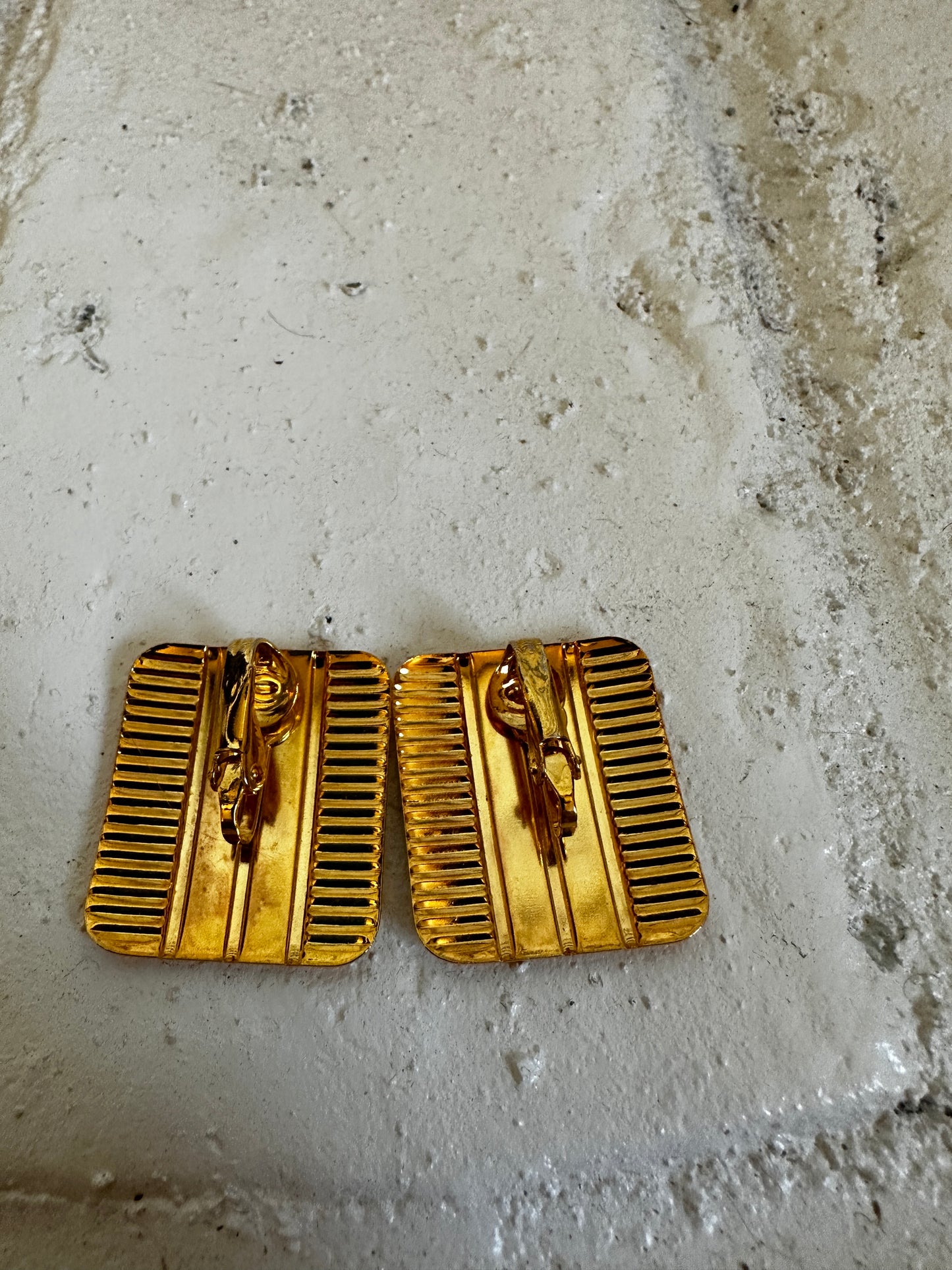Gold Square Clip-Ons