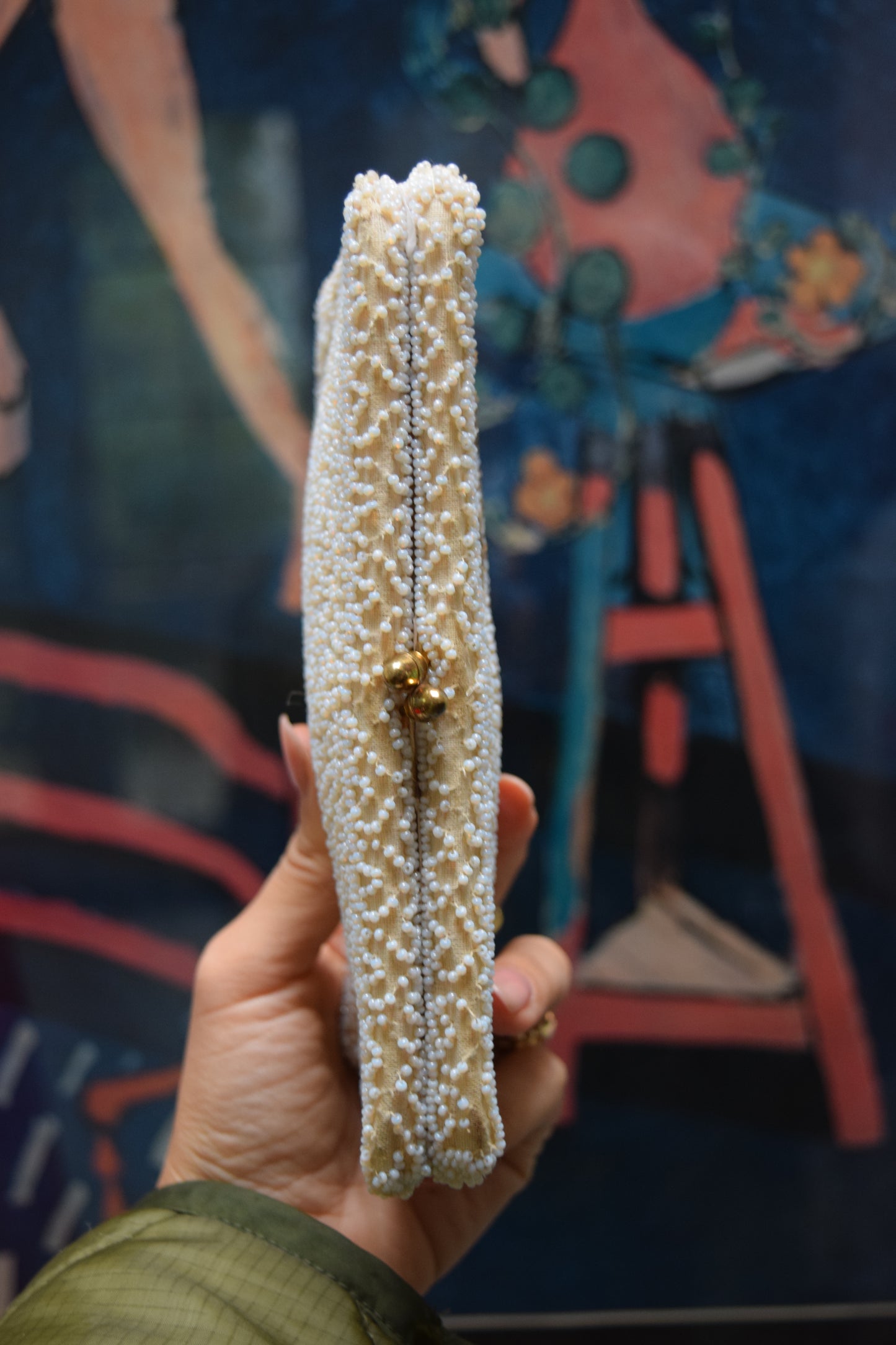 50's Dayton Made in Belgium Hand Beaded Clutch