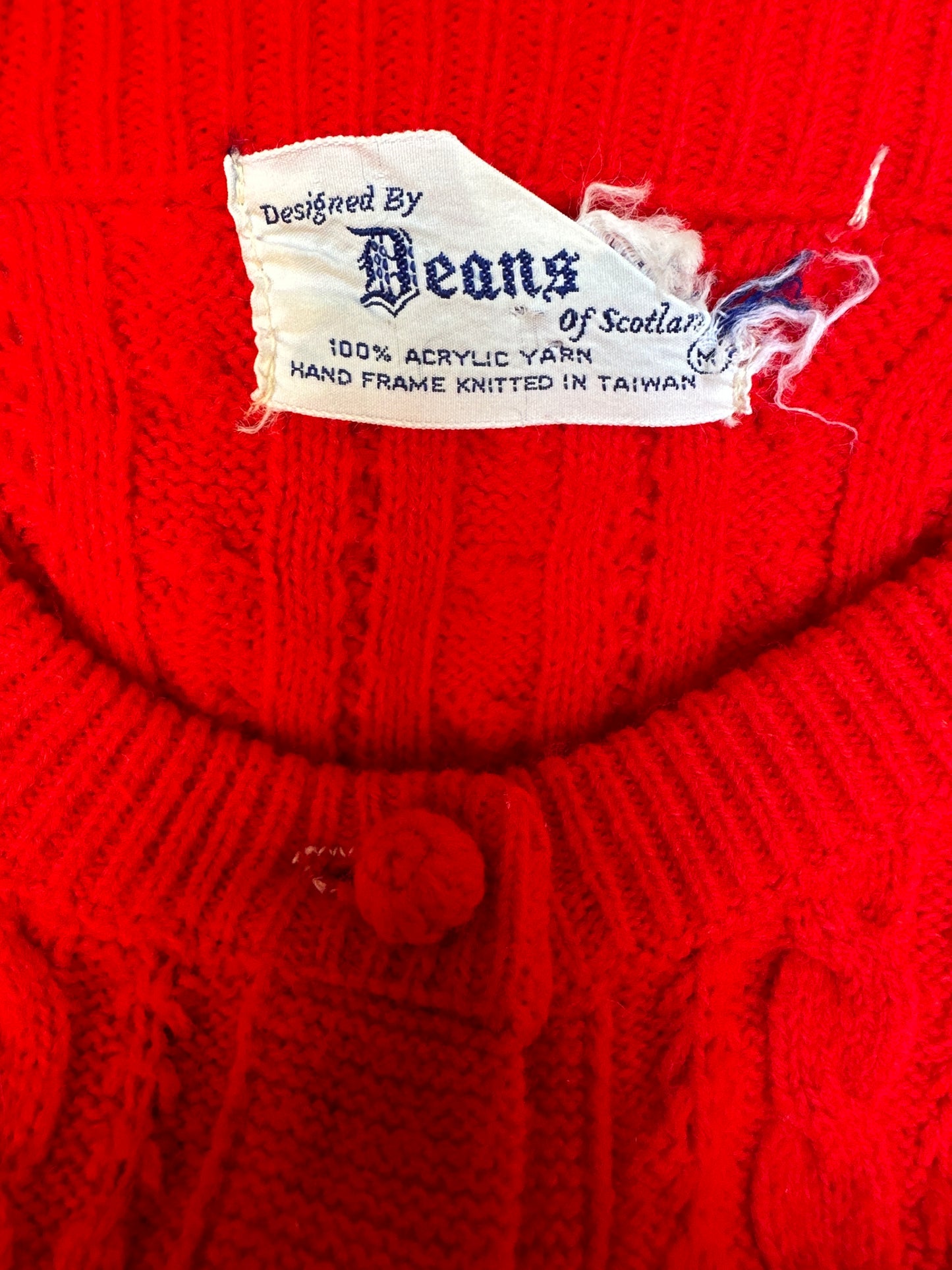 Knit Red Cardigan