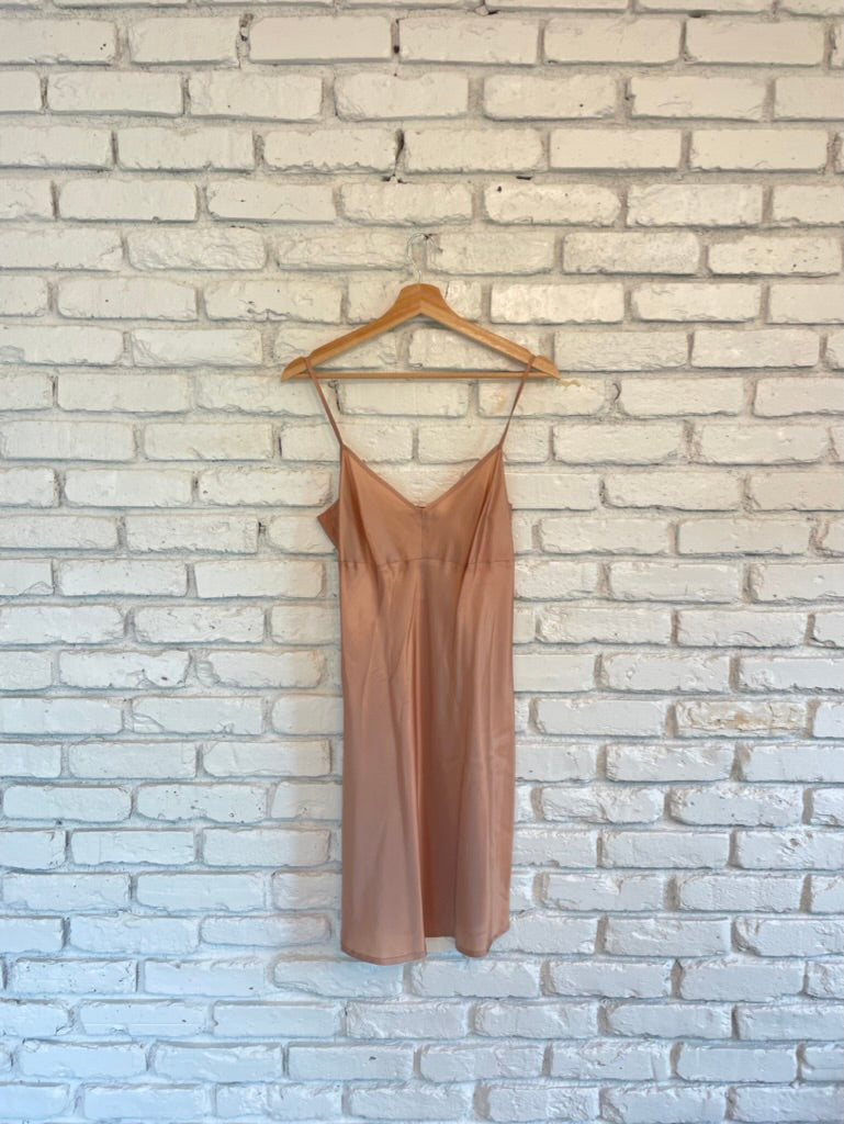 The Carrie Nude Slip Dress