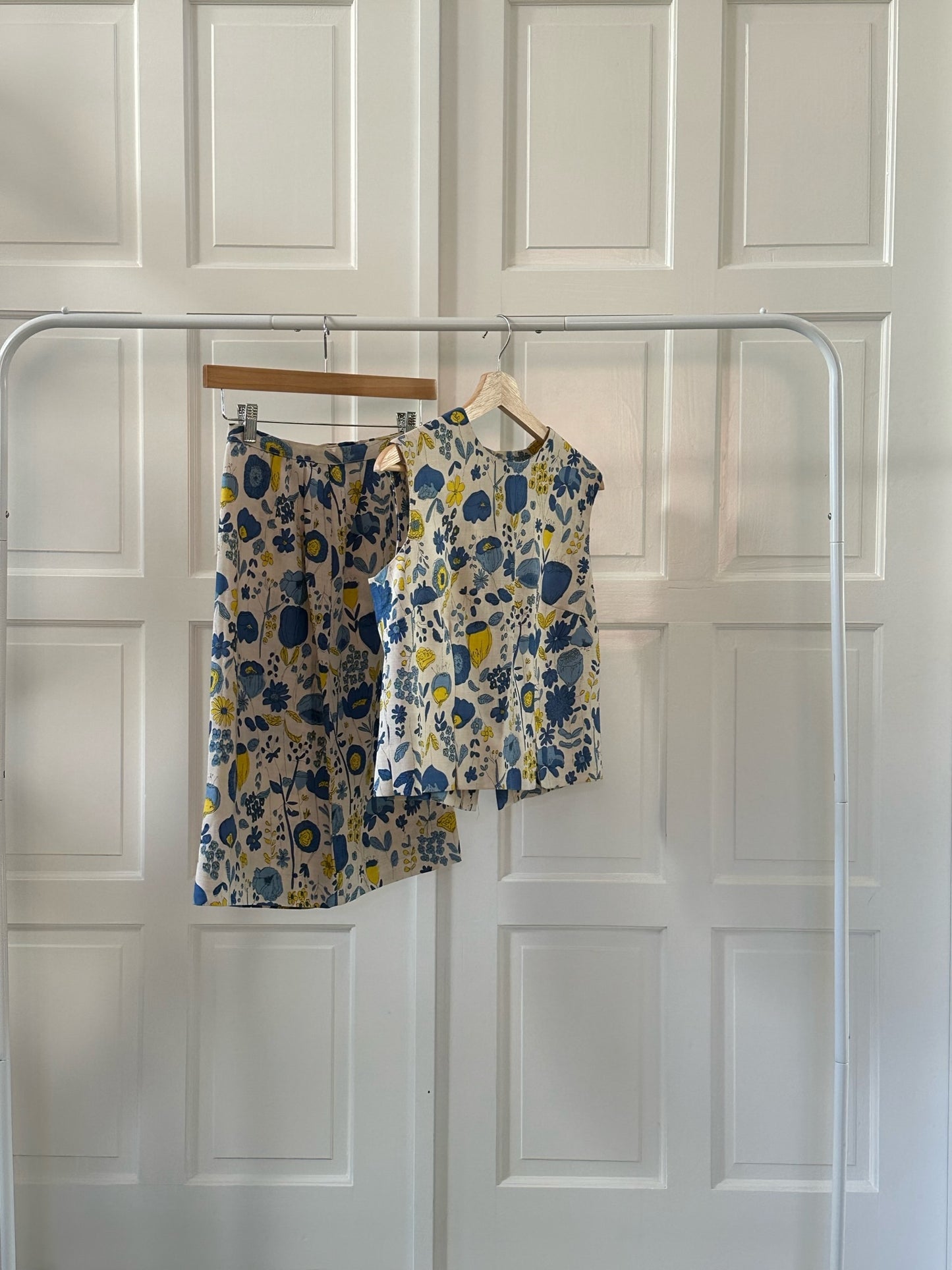 Vintage 70’s Handmade Floral Set